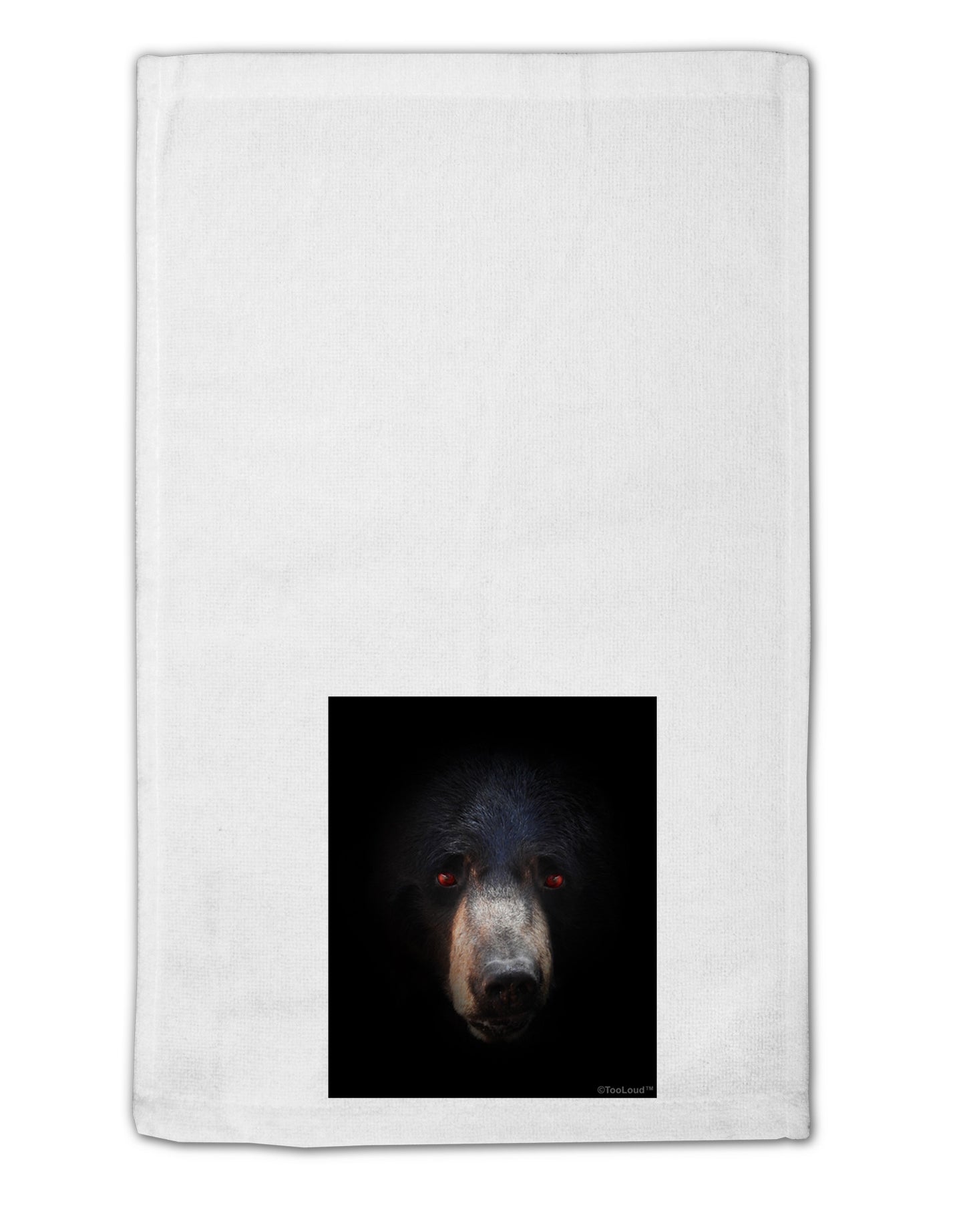 Scary Black Bear 11"x18" Dish Fingertip Towel-Fingertip Towel-TooLoud-White-Davson Sales