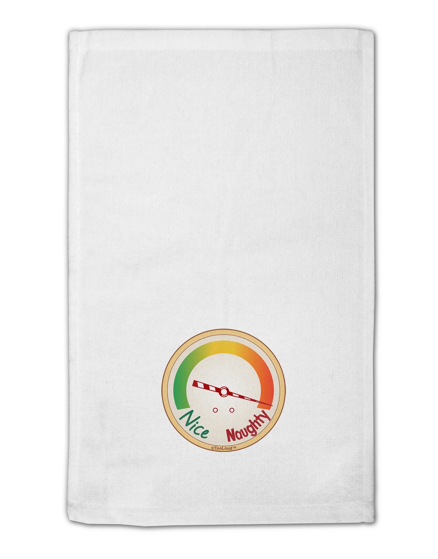 Naughty or Nice Meter Naughty 11"x18" Dish Fingertip Towel-Fingertip Towel-TooLoud-White-Davson Sales