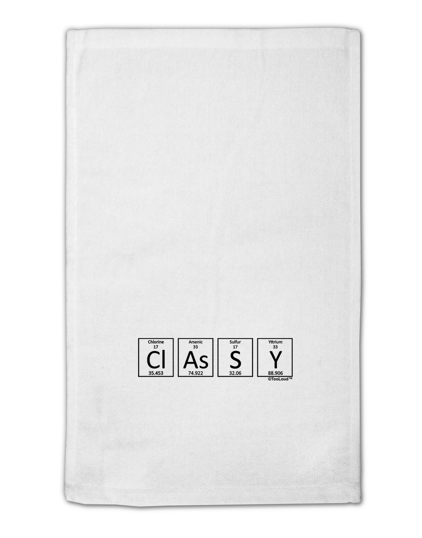 Classy - Periodic table of Elements 11"x18" Dish Fingertip Towel by TooLoud-Fingertip Towel-TooLoud-White-Davson Sales