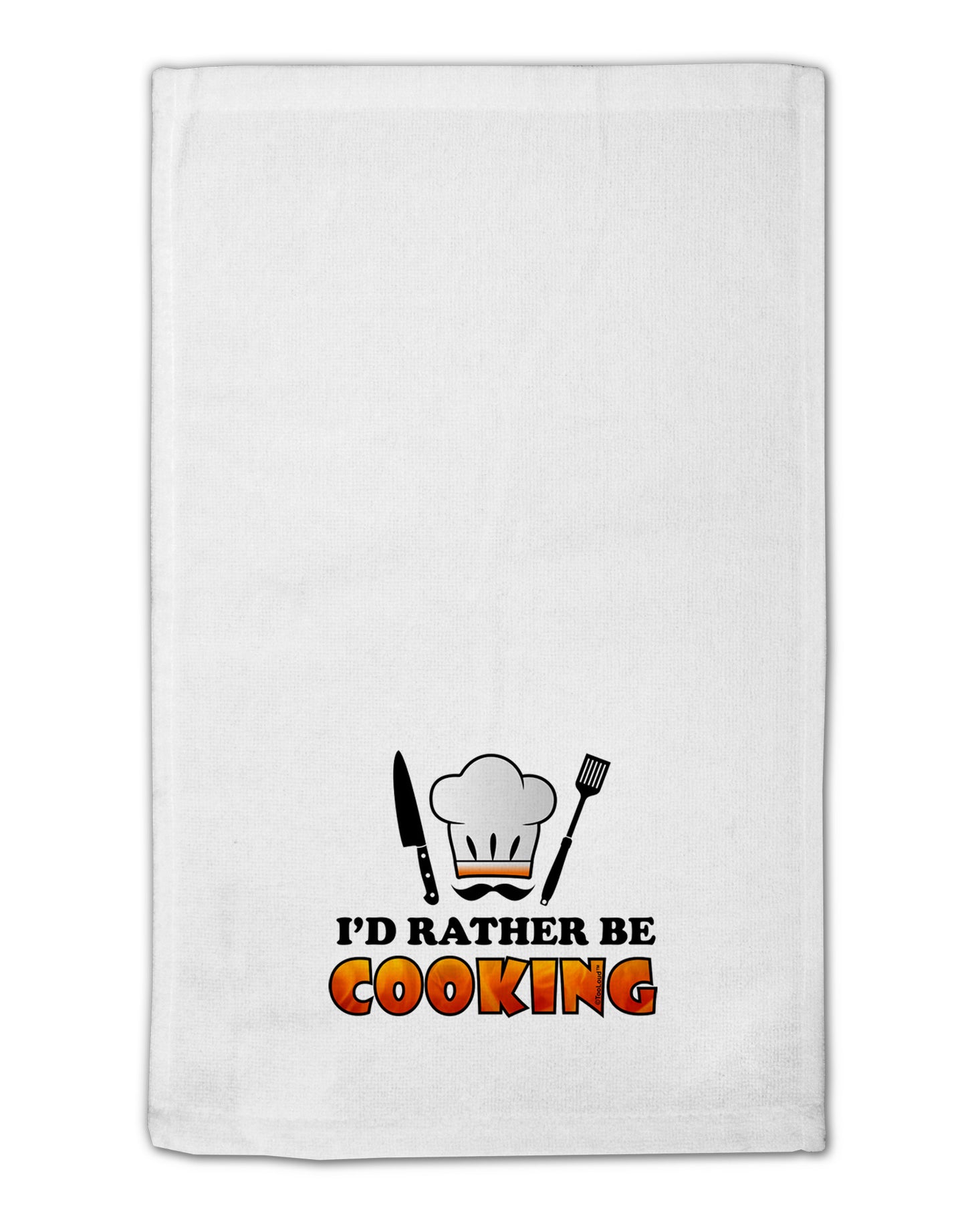 I'd Rather Be Cooking 11"x18" Dish Fingertip Towel-Fingertip Towel-TooLoud-White-Davson Sales
