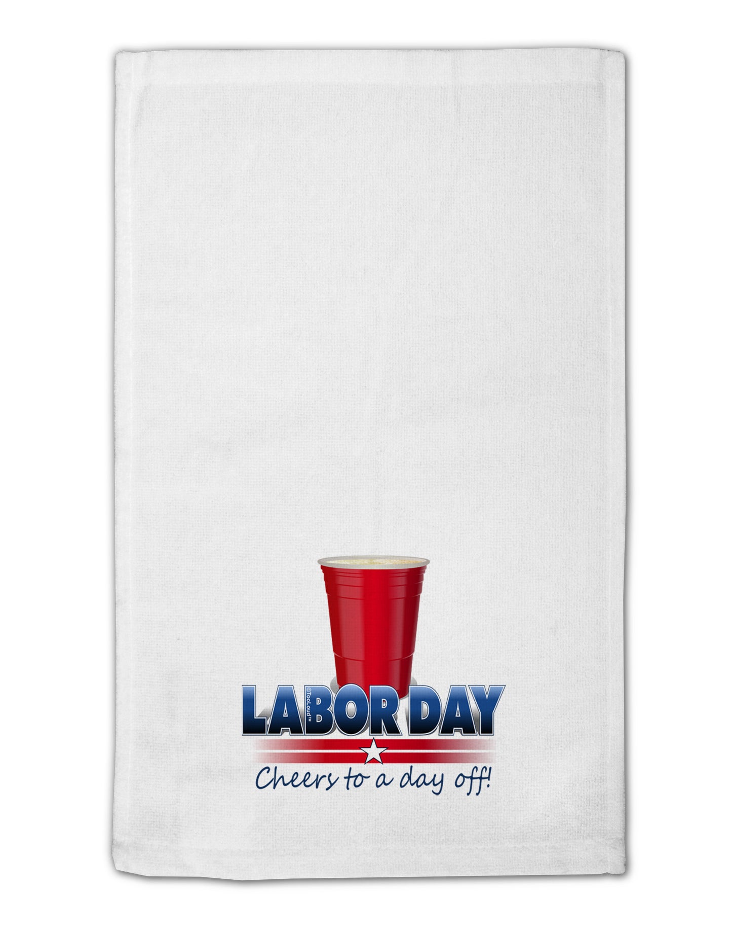 Labor Day - Cheers 11"x18" Dish Fingertip Towel-Fingertip Towel-TooLoud-White-Davson Sales