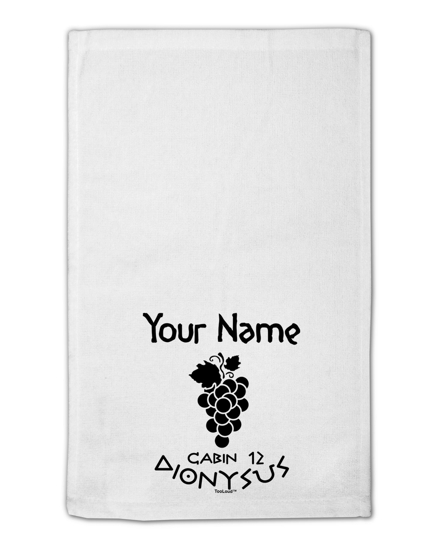 Personalized Cabin 12 Dionysus 11"x18" Dish Fingertip Towel by TooLoud-Fingertip Towel-TooLoud-White-Davson Sales