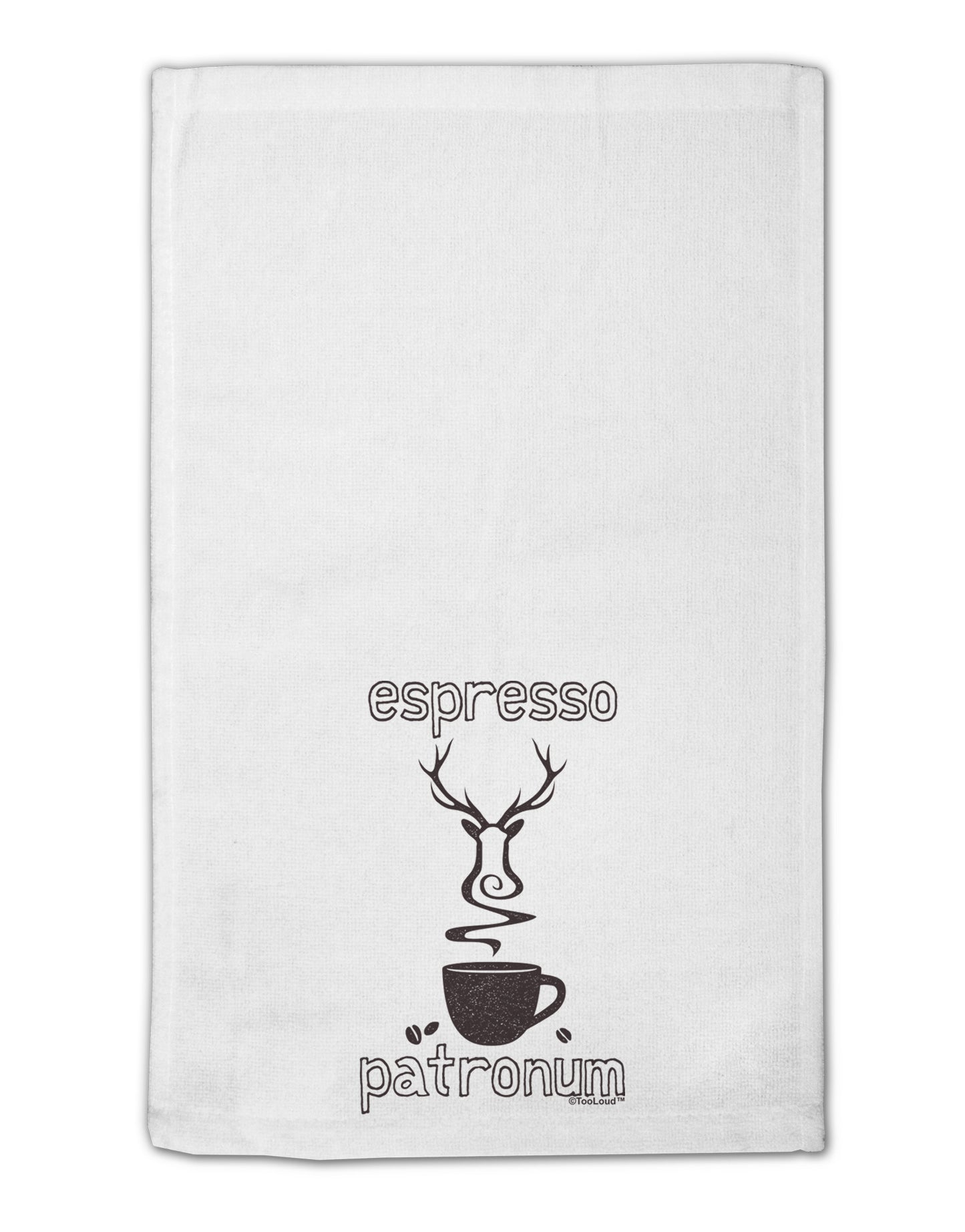 Espresso Patronum 11"x18" Dish Fingertip Towel-Fingertip Towel-TooLoud-White-Davson Sales