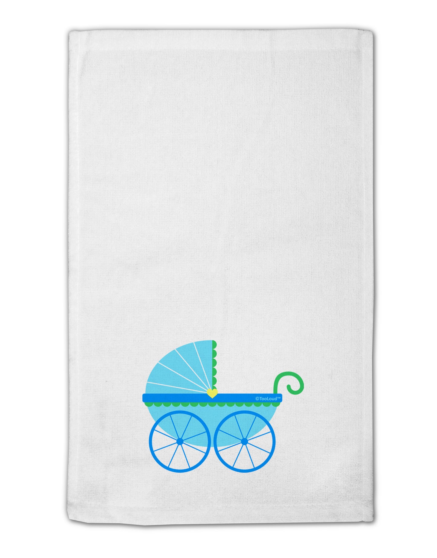 Baby Boy Carriage 11"x18" Dish Fingertip Towel-Fingertip Towel-TooLoud-White-Davson Sales