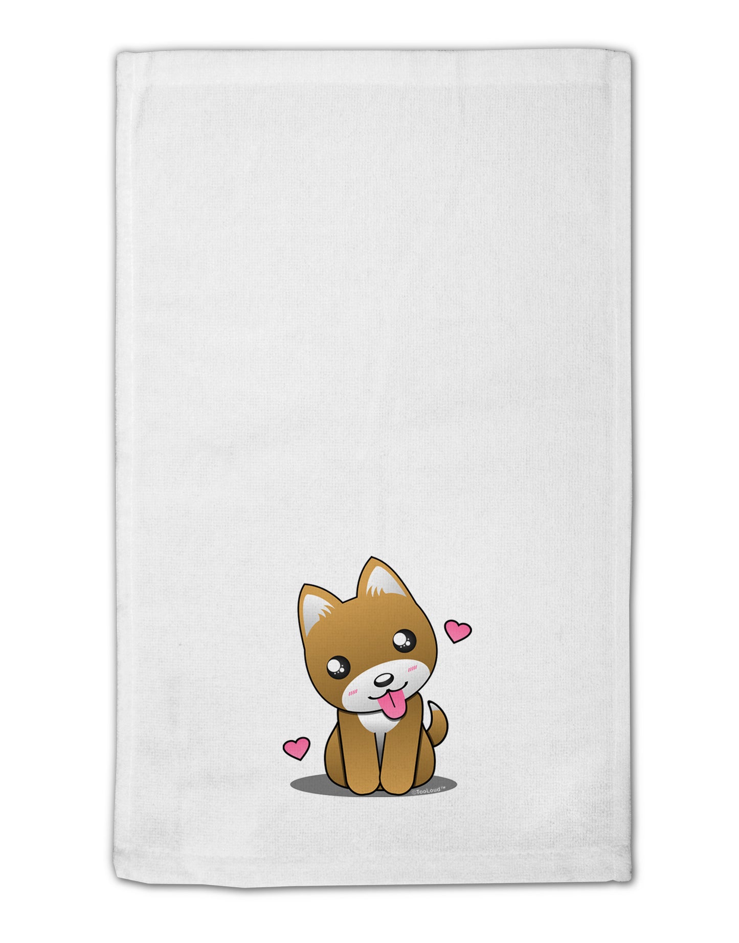 Kawaii Puppy 11"x18" Dish Fingertip Towel-Fingertip Towel-TooLoud-White-Davson Sales