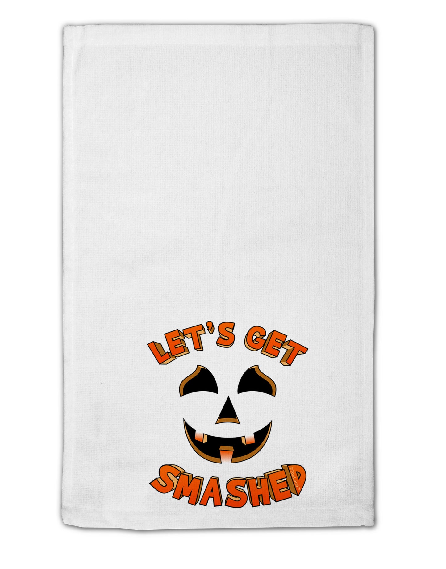 Let's Get Smashed Pumpkin 11"x18" Dish Fingertip Towel by TooLoud-Fingertip Towel-TooLoud-White-Davson Sales
