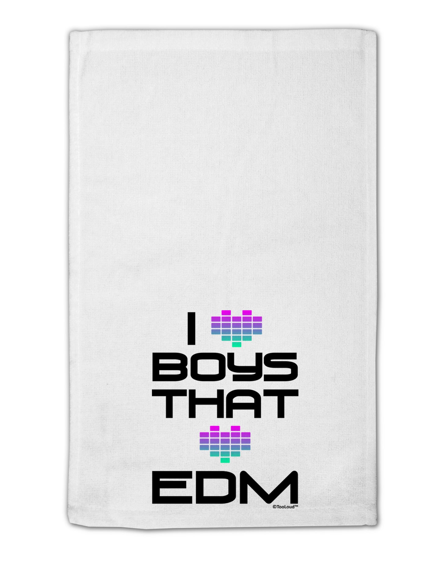 I Heart Boys That Heart EDM 11"x18" Dish Fingertip Towel-Fingertip Towel-TooLoud-White-Davson Sales
