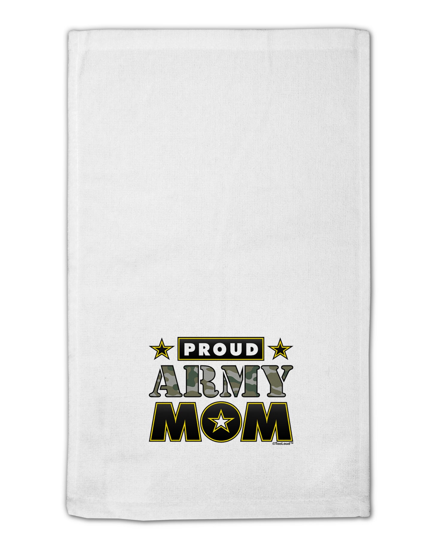 Proud Army Mom 11"x18" Dish Fingertip Towel-Fingertip Towel-TooLoud-White-Davson Sales