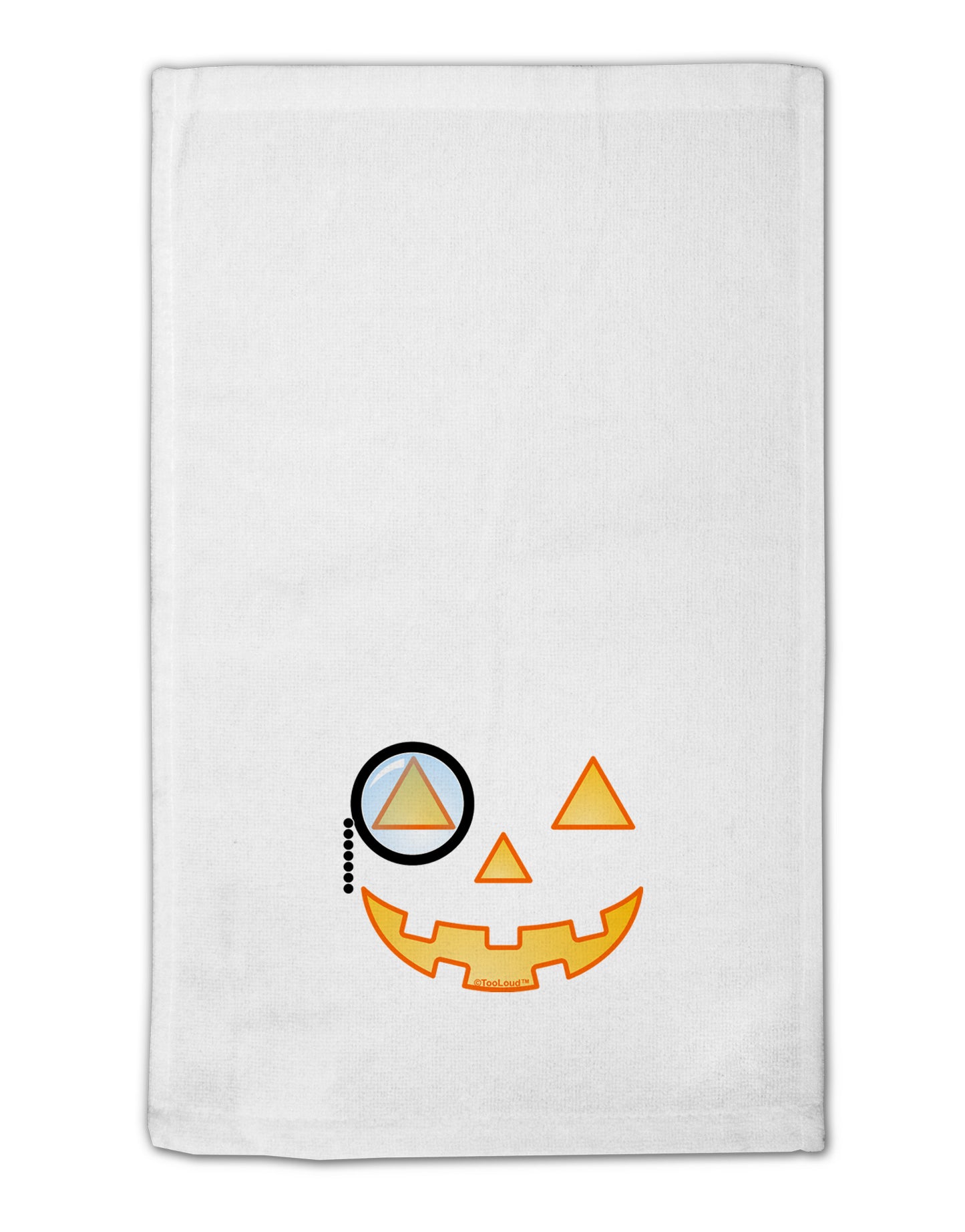 Monocle Jack-o-Lantern Color 11"x18" Dish Fingertip Towel-Fingertip Towel-TooLoud-White-Davson Sales