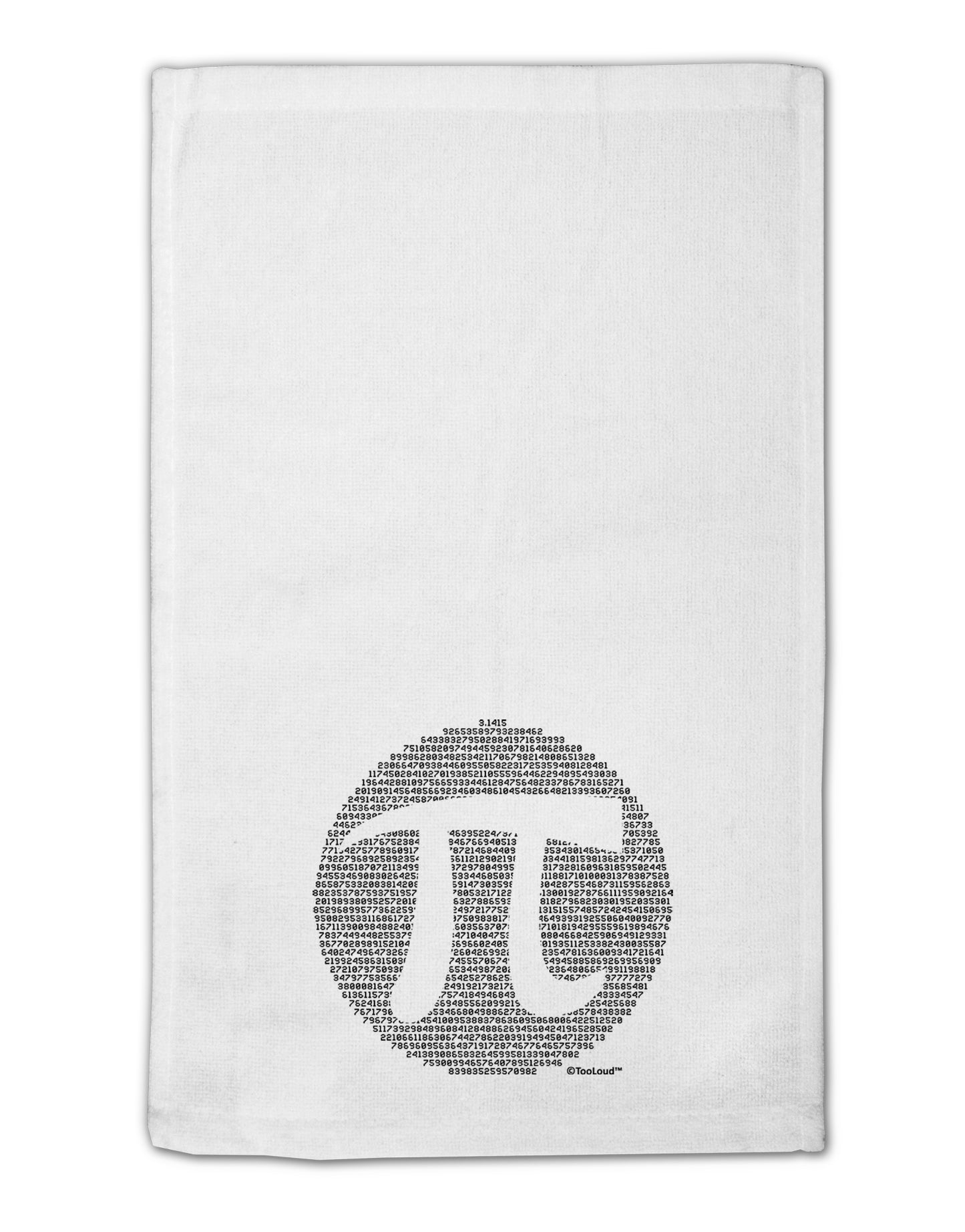 Pi Day Design - Pi Circle Cutout 11"x18" Dish Fingertip Towel by TooLoud-Fingertip Towel-TooLoud-White-Davson Sales