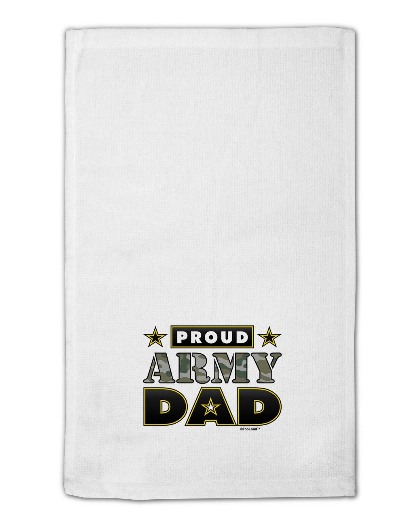 Proud Army Dad 11"x18" Dish Fingertip Towel-Fingertip Towel-TooLoud-White-Davson Sales