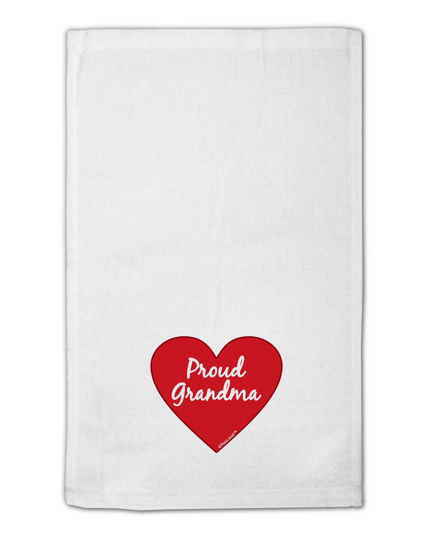 Proud Grandma Heart 11"x18" Dish Fingertip Towel by TooLoud-Fingertip Towel-TooLoud-White-Davson Sales