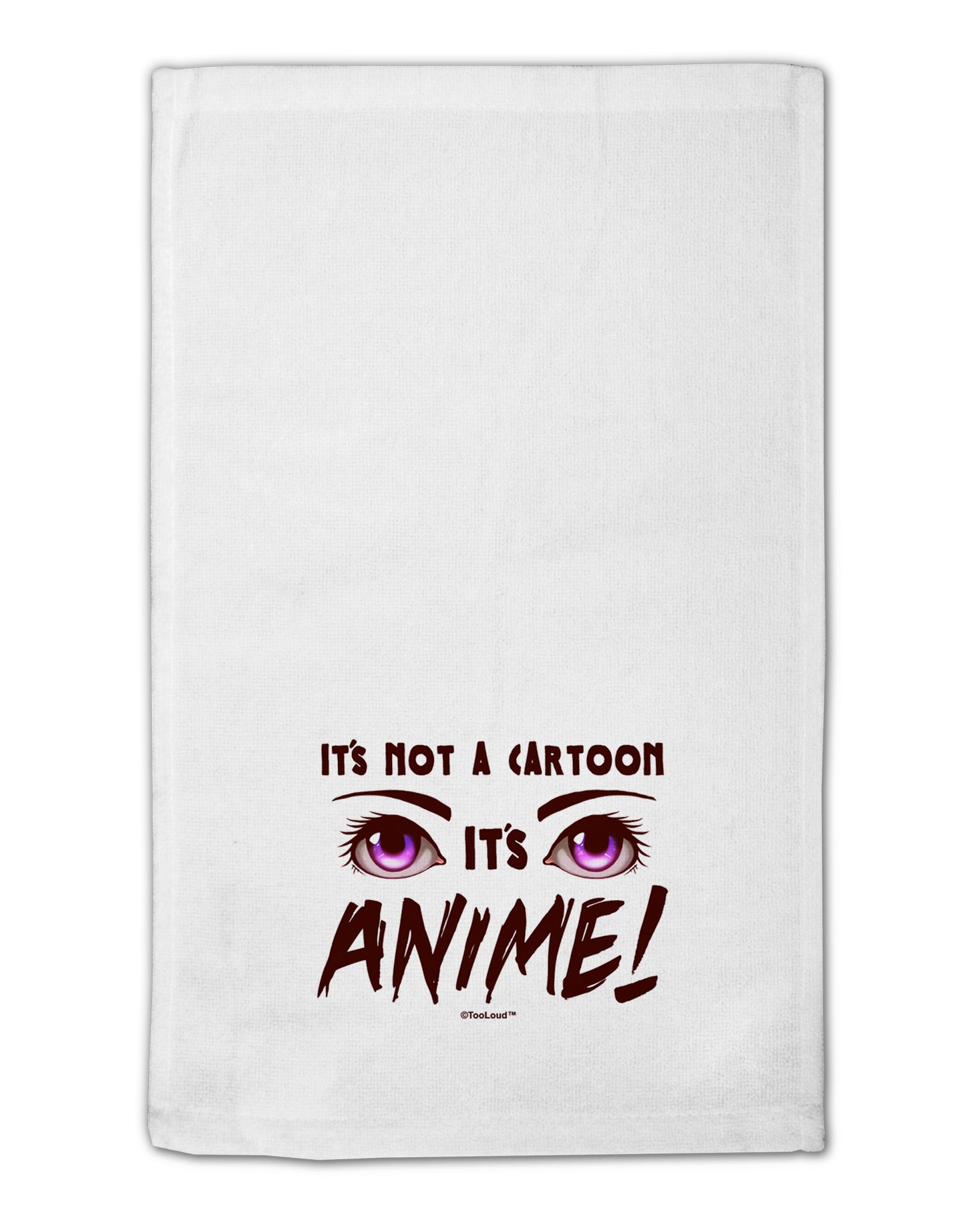 Not A Cartoon Eyes Magenta 11"x18" Dish Fingertip Towel by TooLoud-Fingertip Towel-TooLoud-White-Davson Sales