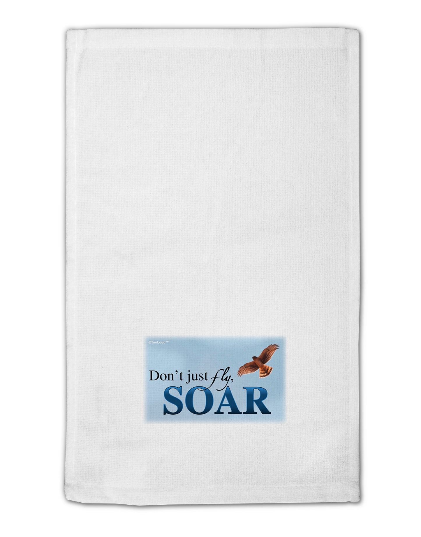 Don't Just Fly SOAR 11"x18" Dish Fingertip Towel-Fingertip Towel-TooLoud-White-Davson Sales