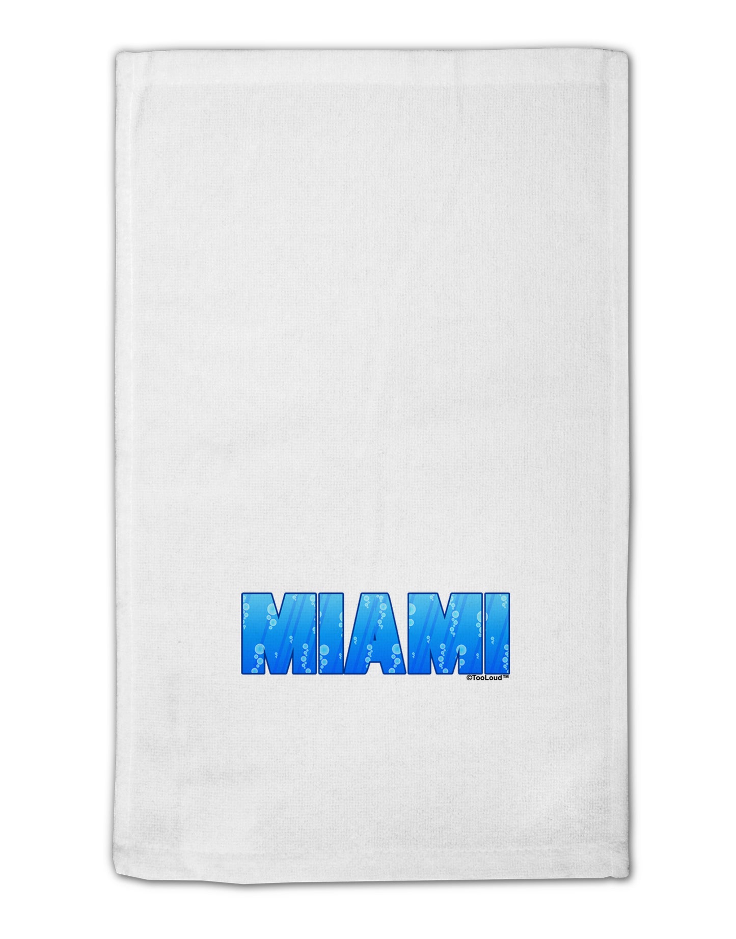 Miami Ocean Bubbles 11"x18" Dish Fingertip Towel by TooLoud-Fingertip Towel-TooLoud-White-Davson Sales
