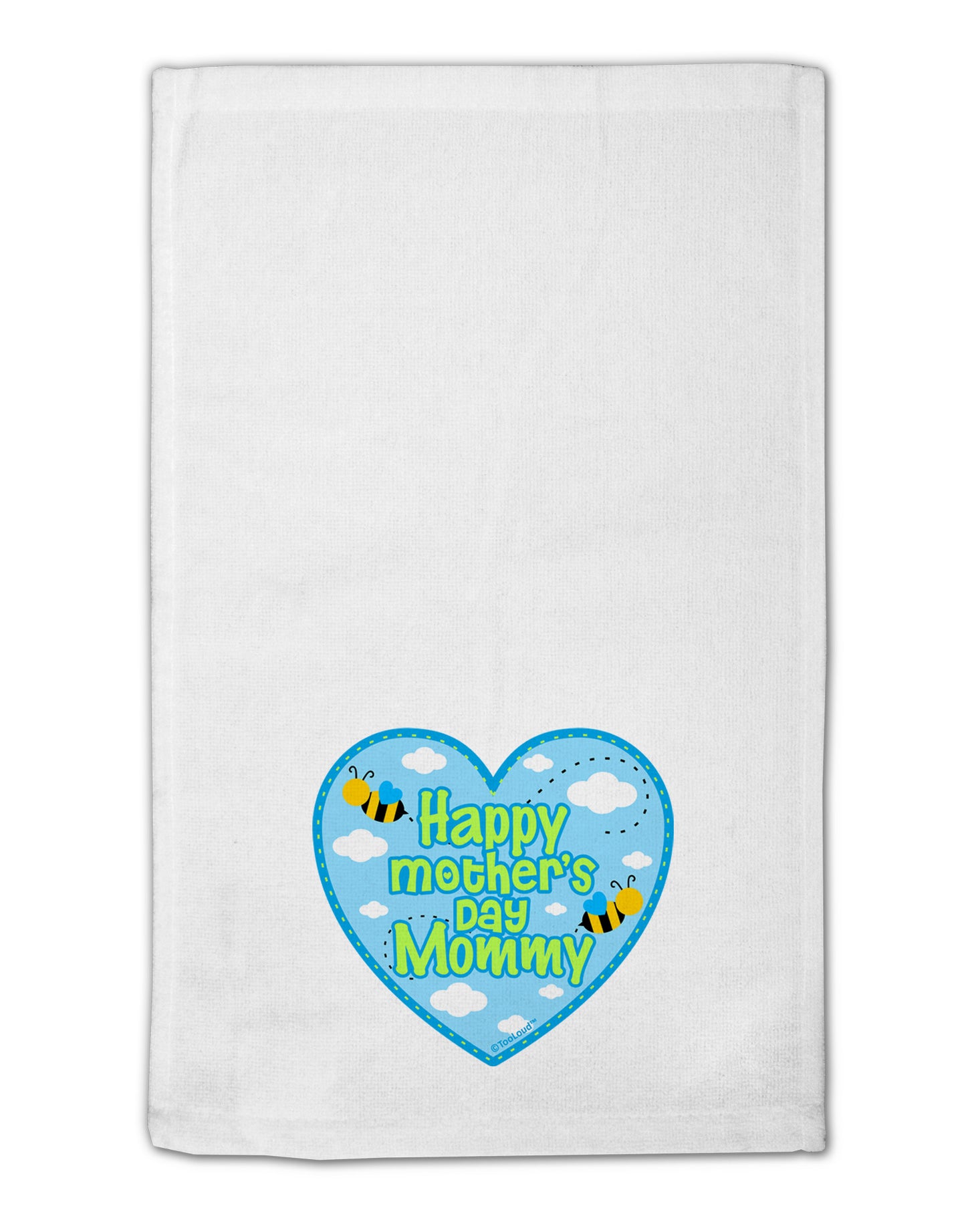 Happy Mother's Day Mommy - Blue 11"x18" Dish Fingertip Towel by TooLoud-Fingertip Towel-TooLoud-White-Davson Sales