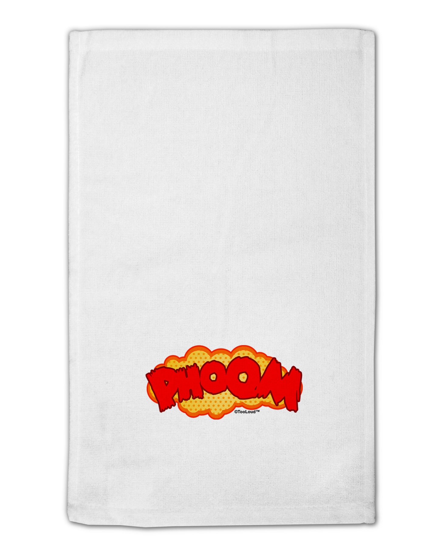 Onomatopoeia PHOOM 11"x18" Dish Fingertip Towel-Fingertip Towel-TooLoud-White-Davson Sales