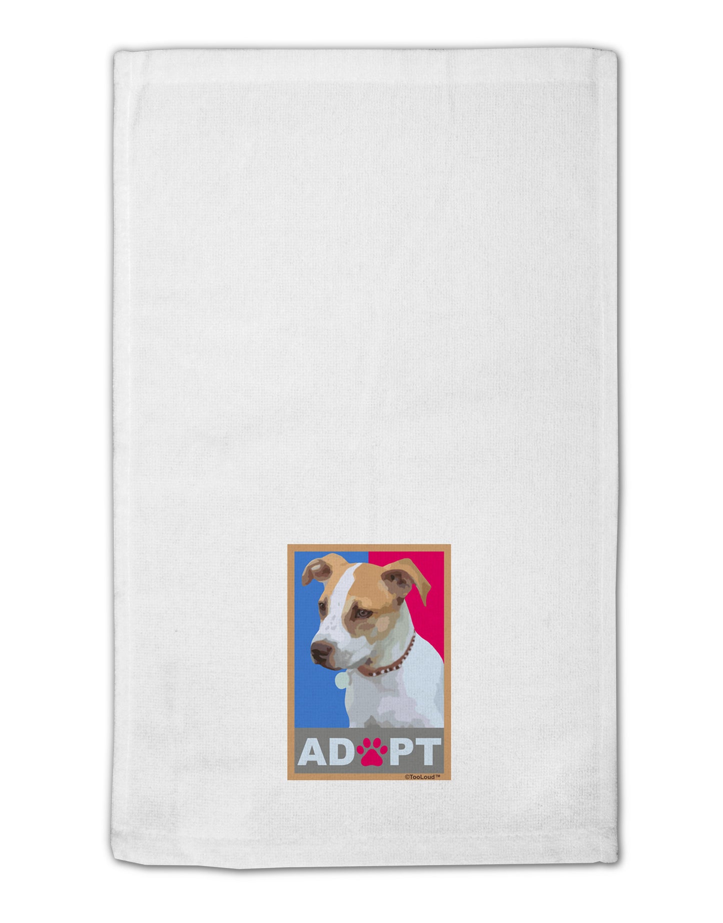 Adopt Cute Puppy Cat Adoption 11"x18" Dish Fingertip Towel-Fingertip Towel-TooLoud-White-Davson Sales