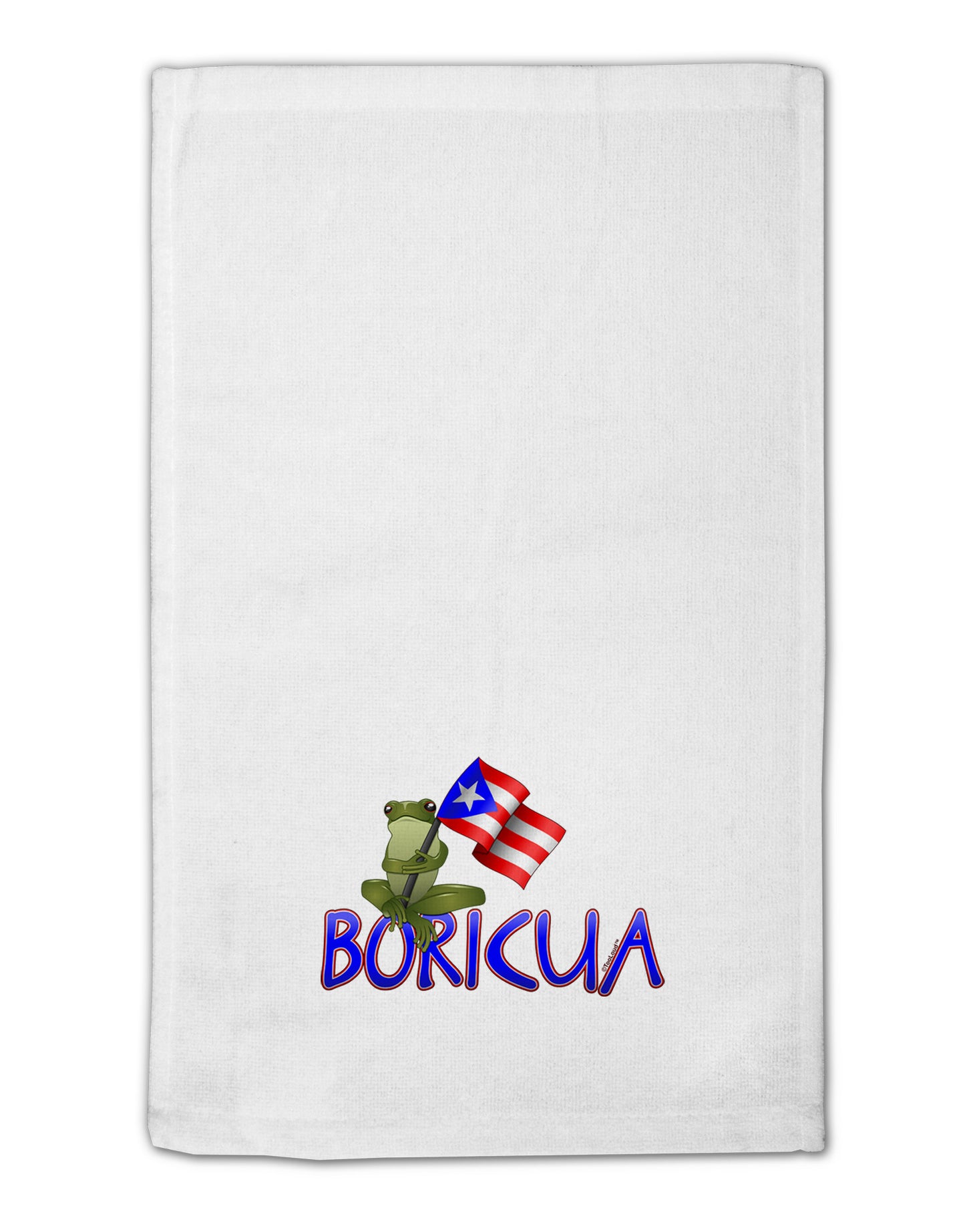 Coqui Boricua 11"x18" Dish Fingertip Towel-Fingertip Towel-TooLoud-White-Davson Sales