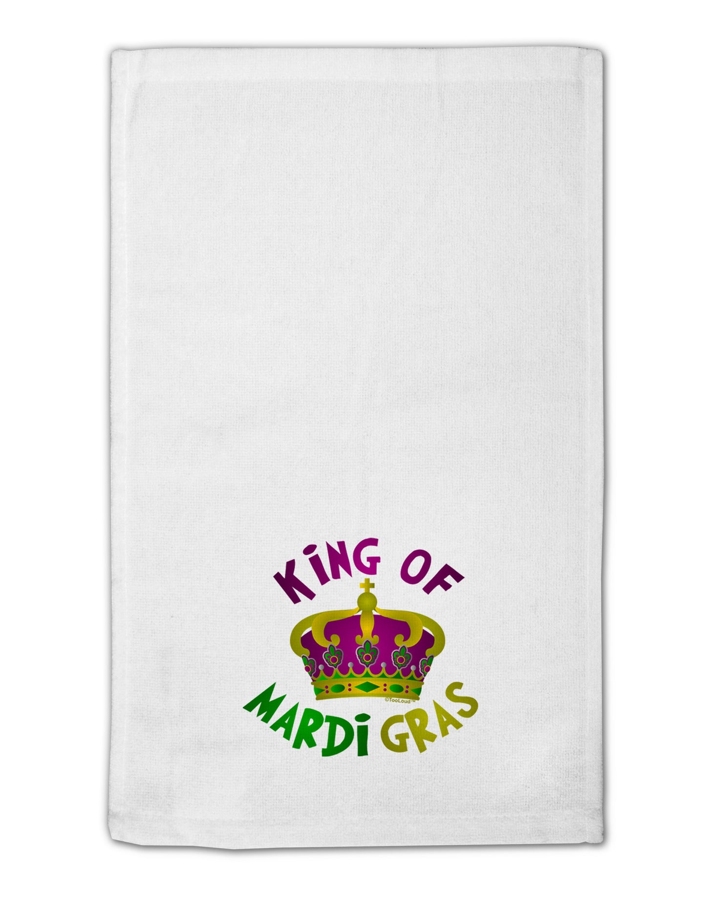 King Of Mardi Gras 11"x18" Dish Fingertip Towel-Fingertip Towel-TooLoud-White-Davson Sales