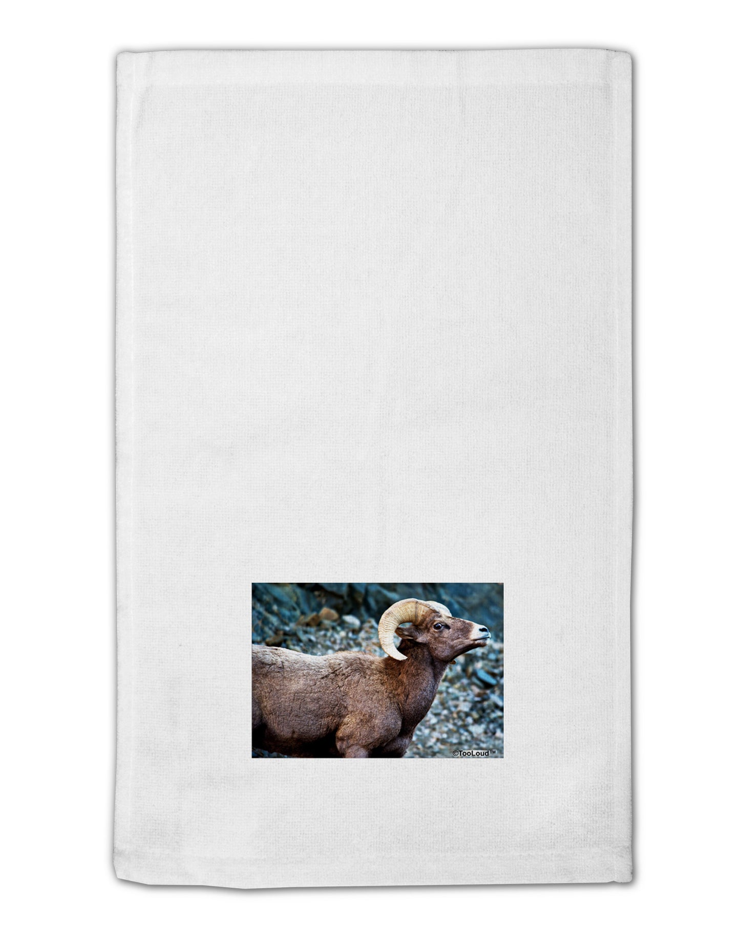 TooLoud Wide Eyed Big Horn 11"x18" Dish Fingertip Towel-Fingertip Towel-TooLoud-White-Davson Sales