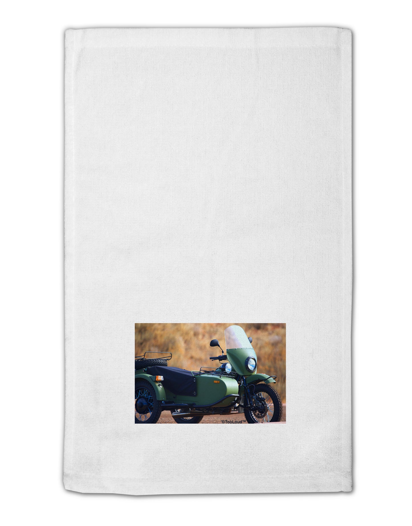 Sidecar Motorcycle Photo 11"x18" Dish Fingertip Towel-Fingertip Towel-TooLoud-White-Davson Sales