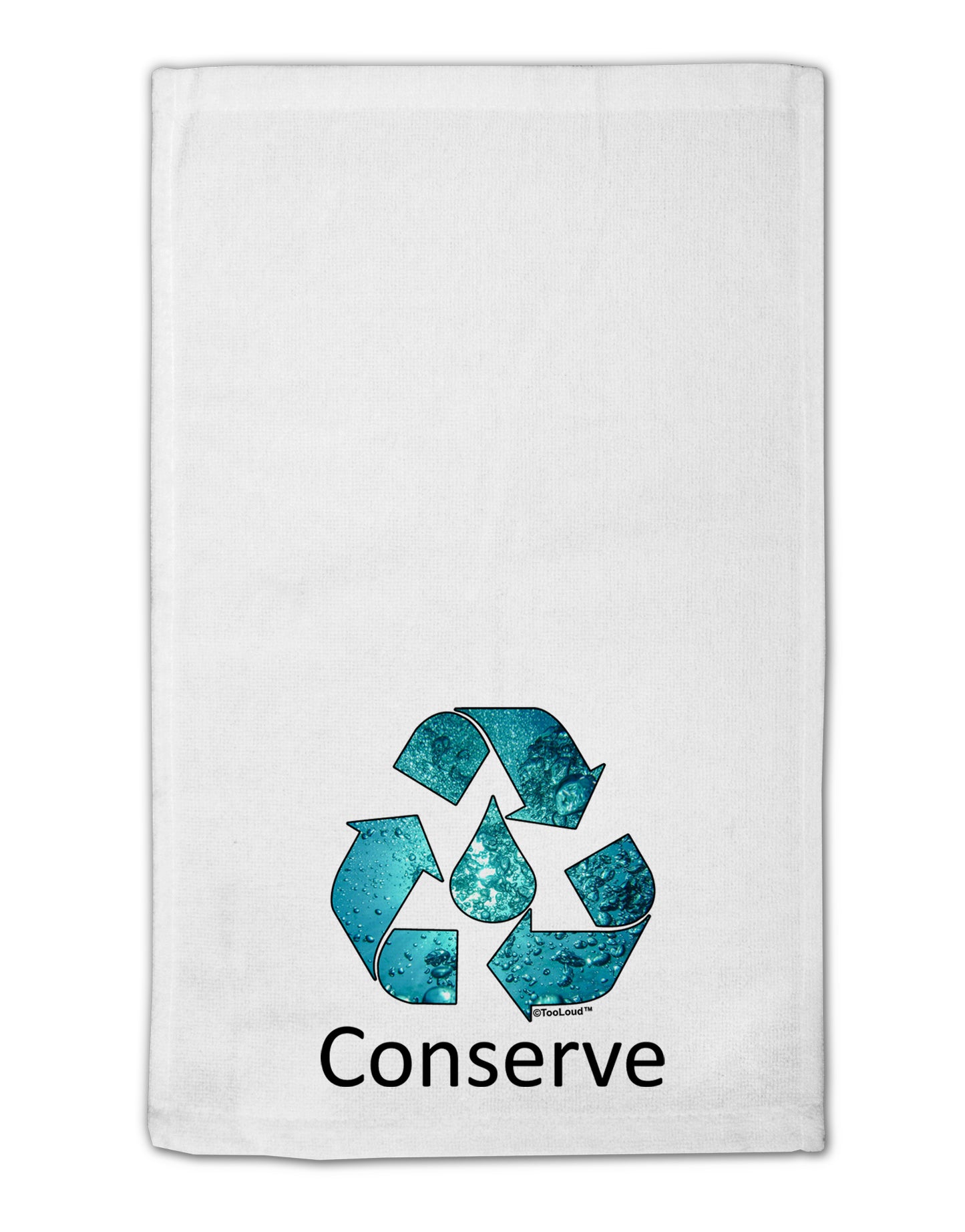 Water Conservation Text 11"x18" Dish Fingertip Towel by TooLoud-Fingertip Towel-TooLoud-White-Davson Sales
