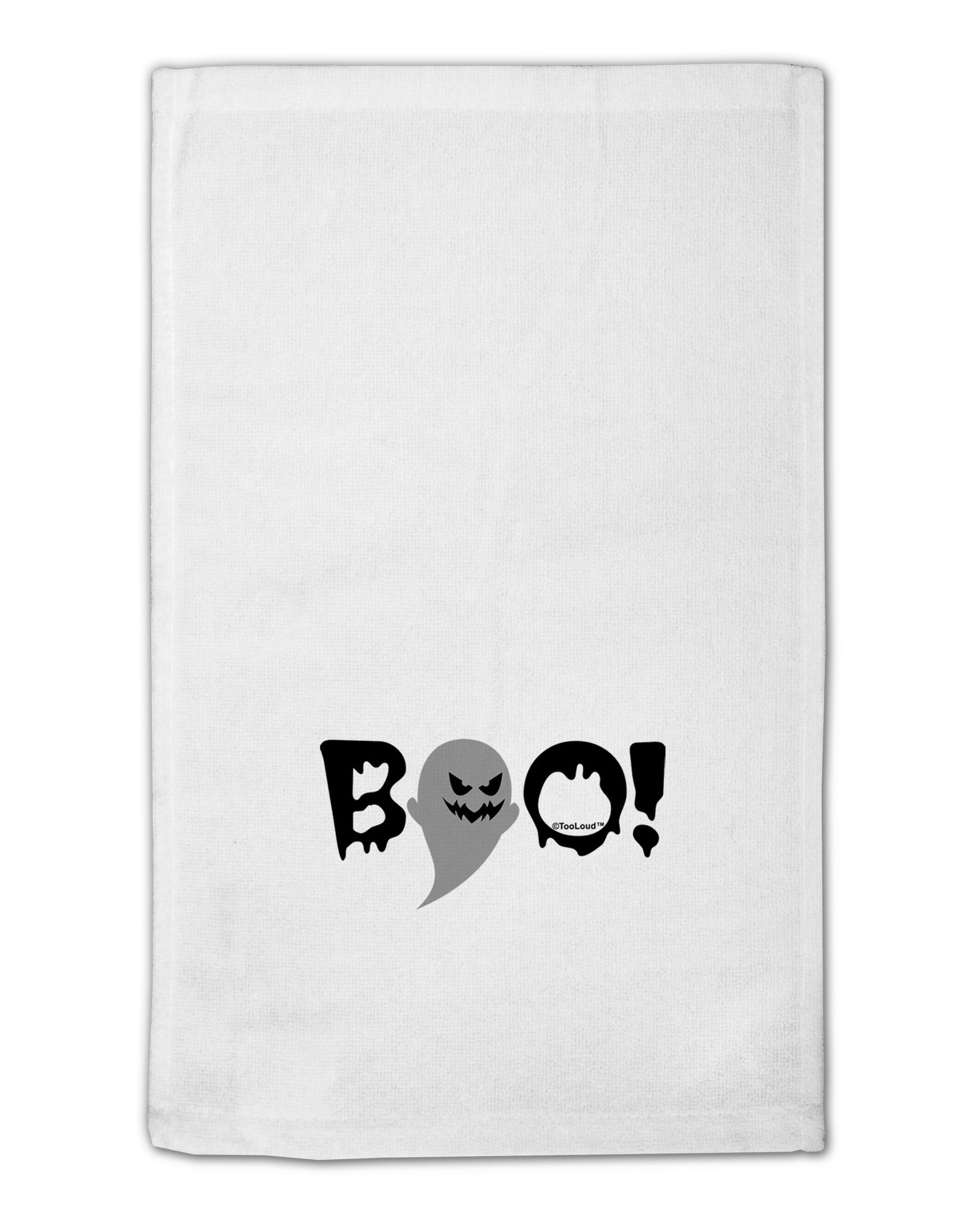 Scary Boo Text 11"x18" Dish Fingertip Towel-Fingertip Towel-TooLoud-White-Davson Sales