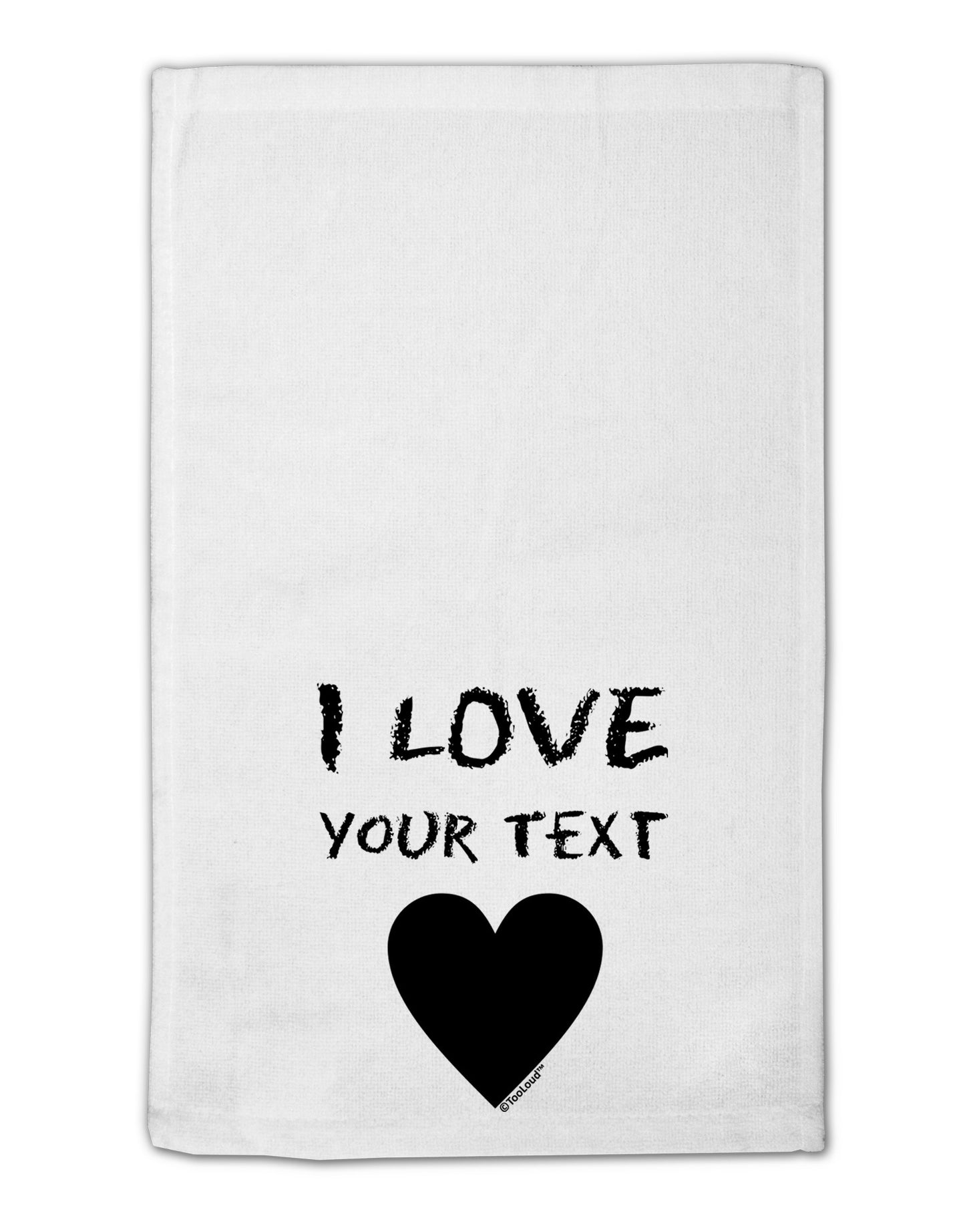 Personalized I Love Customized 11"x18" Dish Fingertip Towel-Fingertip Towel-TooLoud-White-Davson Sales