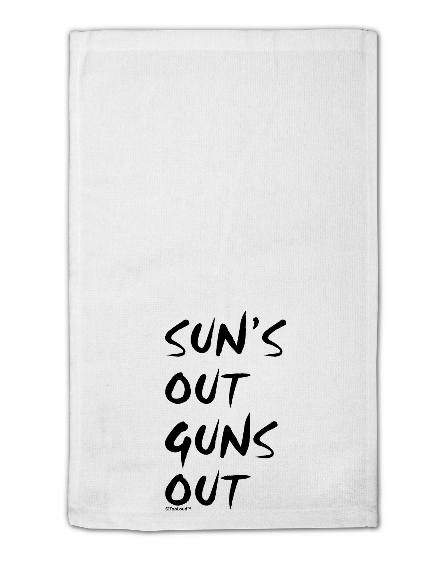 Suns Out Guns Out 11"x18" Dish Fingertip Towel-Fingertip Towel-TooLoud-White-Davson Sales