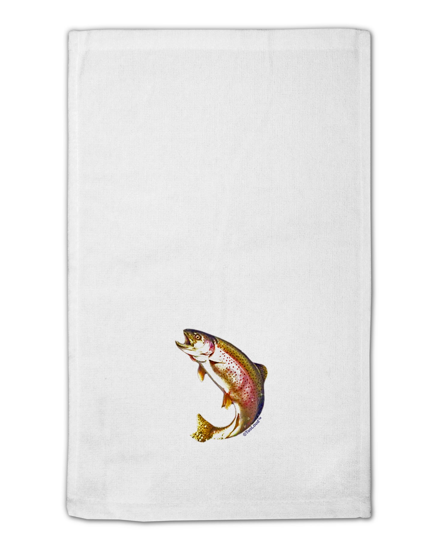 Rainbow Trout 11"x18" Dish Fingertip Towel-Fingertip Towel-TooLoud-White-Davson Sales