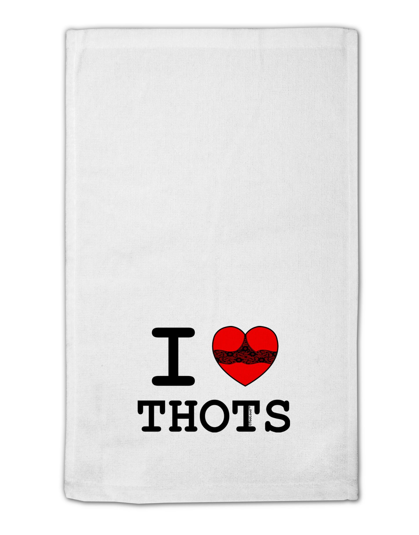 I Love Heart THOTS 11"x18" Dish Fingertip Towel-Fingertip Towel-TooLoud-White-Davson Sales