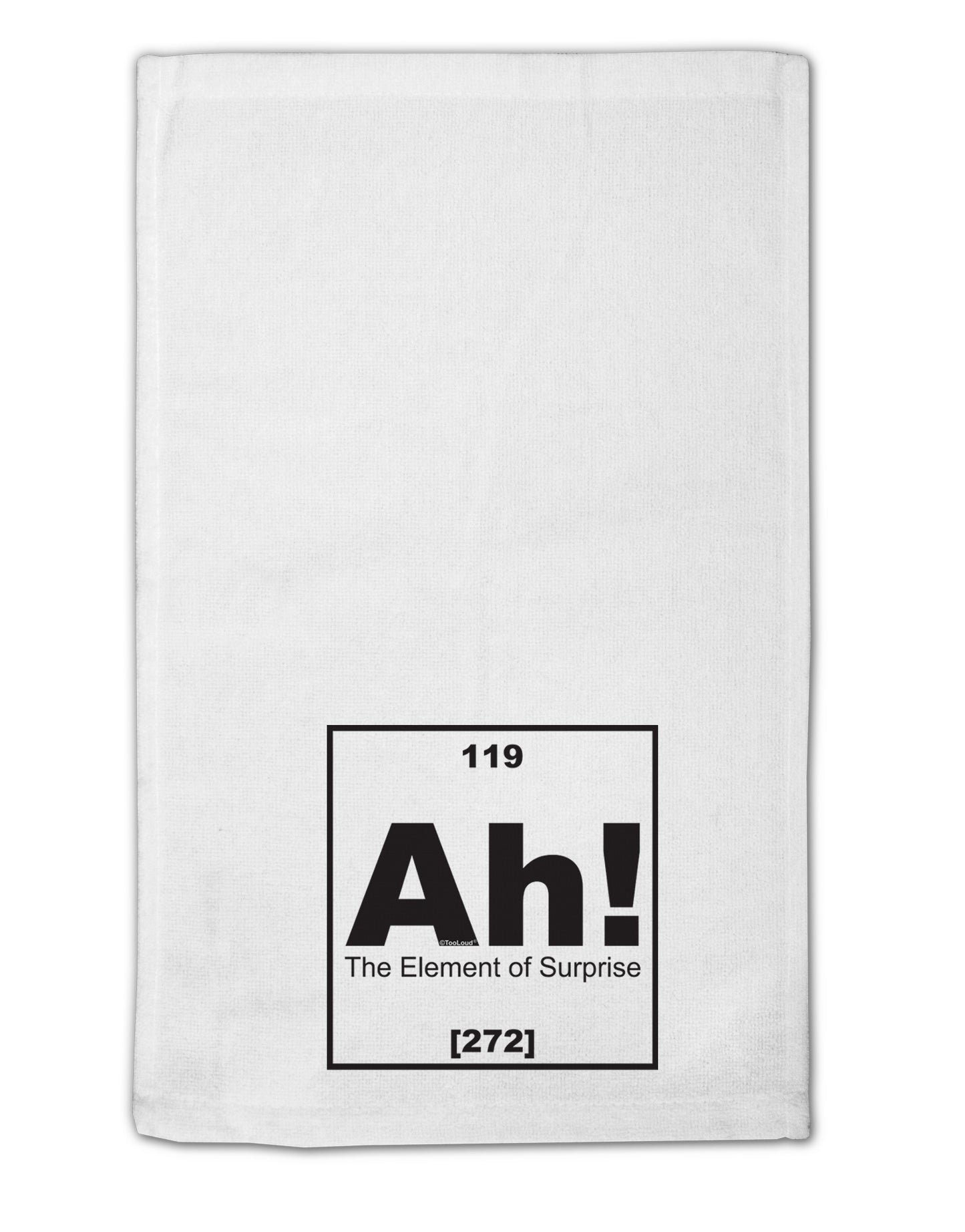 Ah the Element of Surprise Funny Science 11"x18" Dish Fingertip Towel by TooLoud-Fingertip Towel-TooLoud-White-Davson Sales
