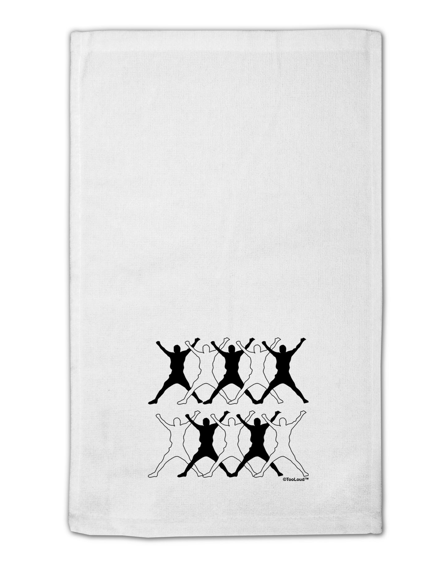 Ten Lords A Leaping Text 11"x18" Dish Fingertip Towel-Fingertip Towel-TooLoud-White-Davson Sales