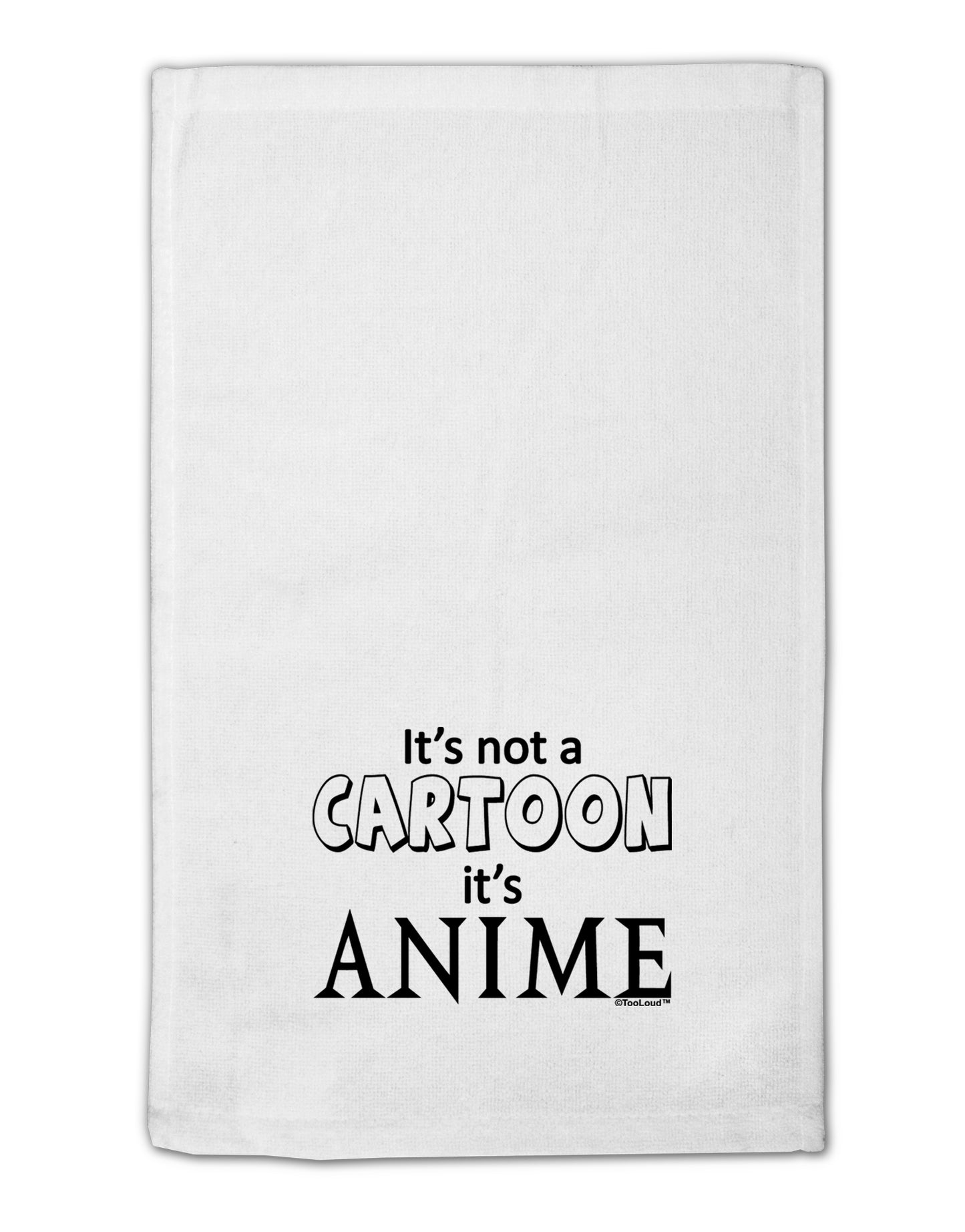 Not A Cartoon Text 11"x18" Dish Fingertip Towel by TooLoud-Fingertip Towel-TooLoud-White-Davson Sales