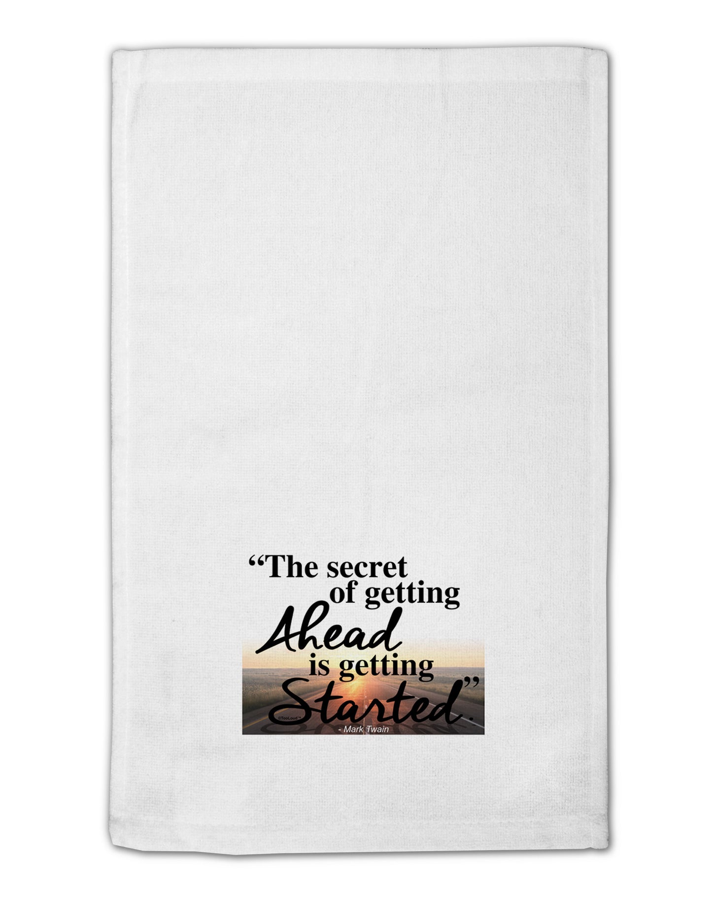 Getting Ahead Mark Twain 11"x18" Dish Fingertip Towel-Fingertip Towel-TooLoud-White-Davson Sales