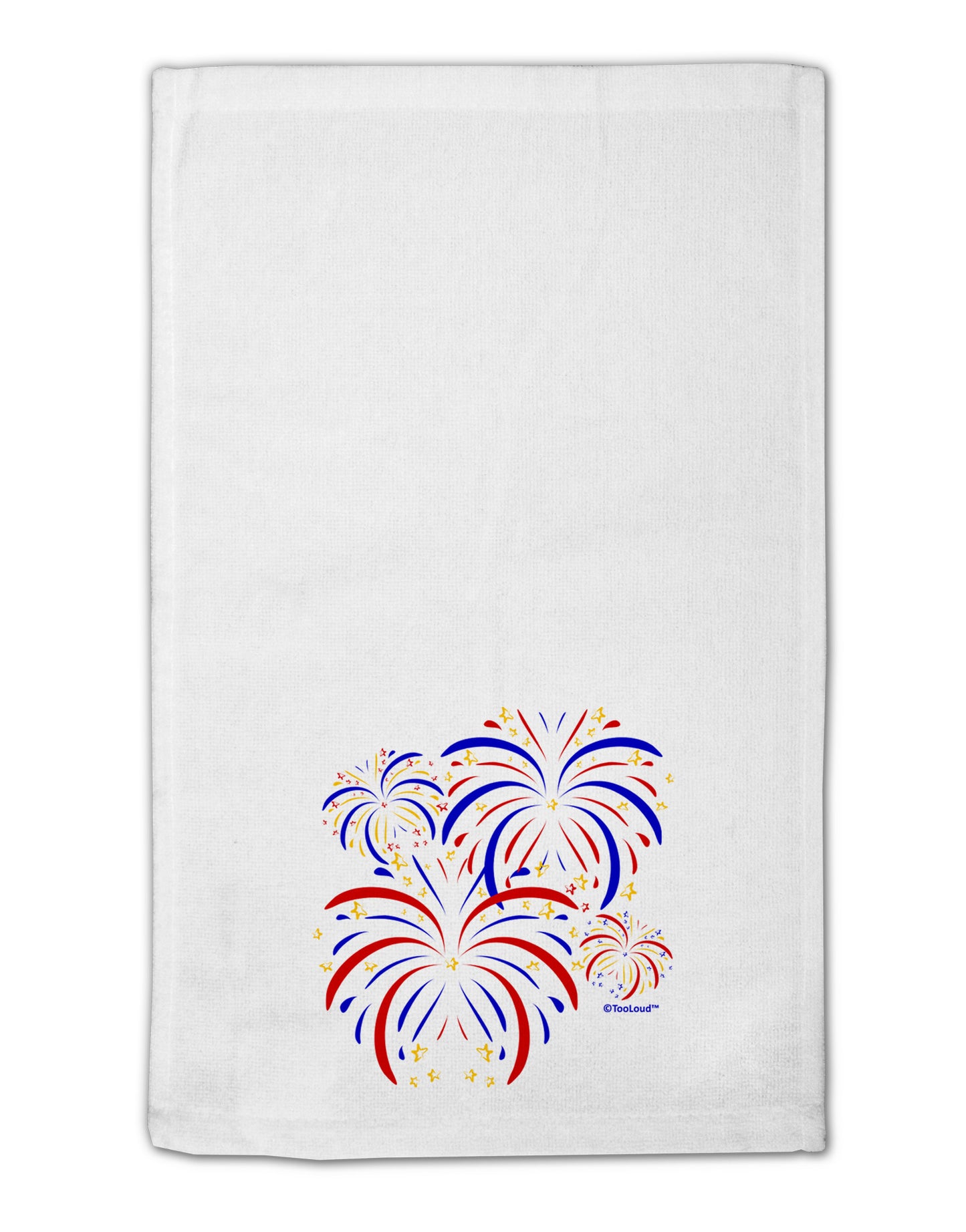 Patriotic Fireworks with Bursting Stars 11"x18" Dish Fingertip Towel by TooLoud-Fingertip Towel-TooLoud-White-Davson Sales