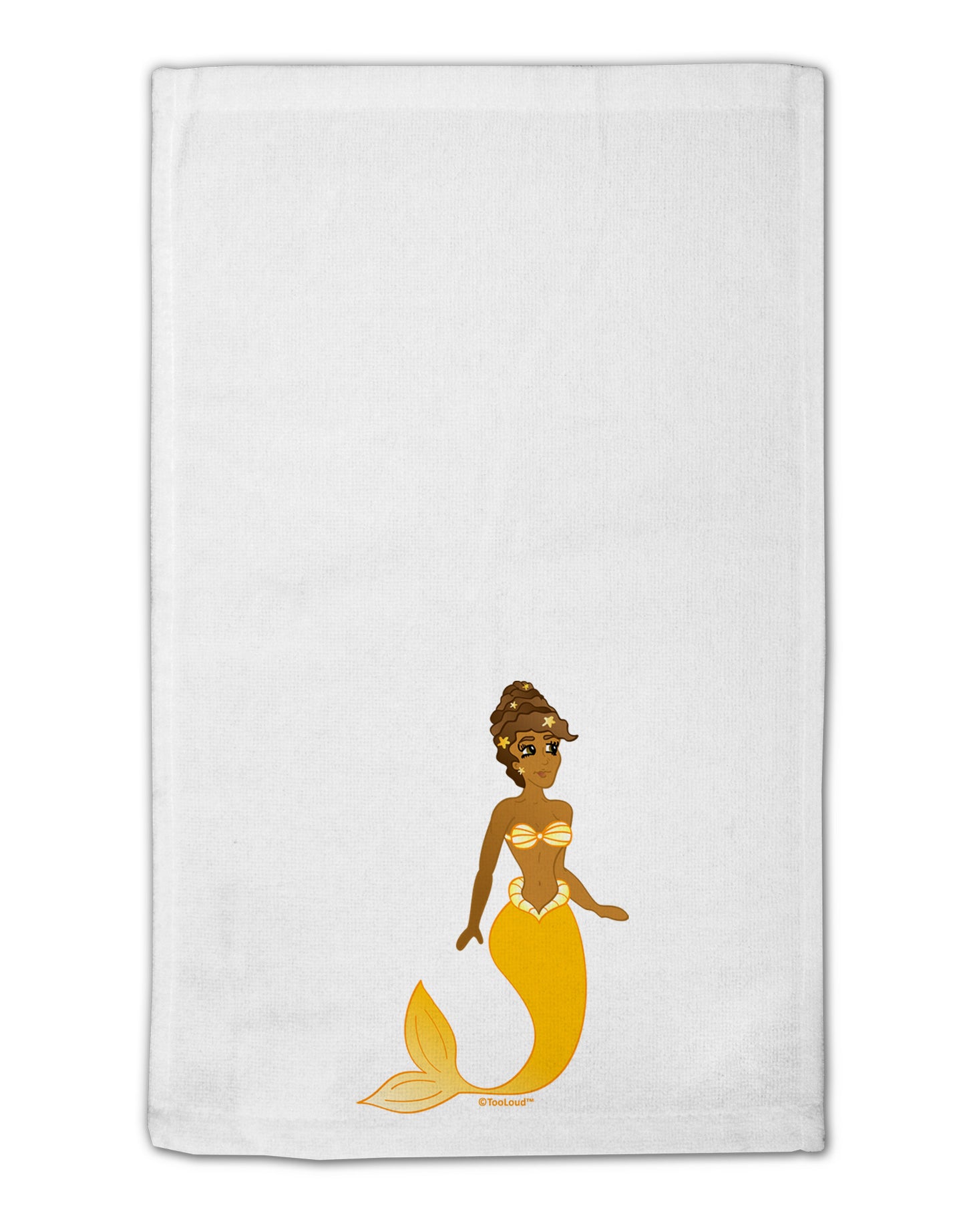 Mermaid Design - Yellow 11"x18" Dish Fingertip Towel-Fingertip Towel-TooLoud-White-Davson Sales