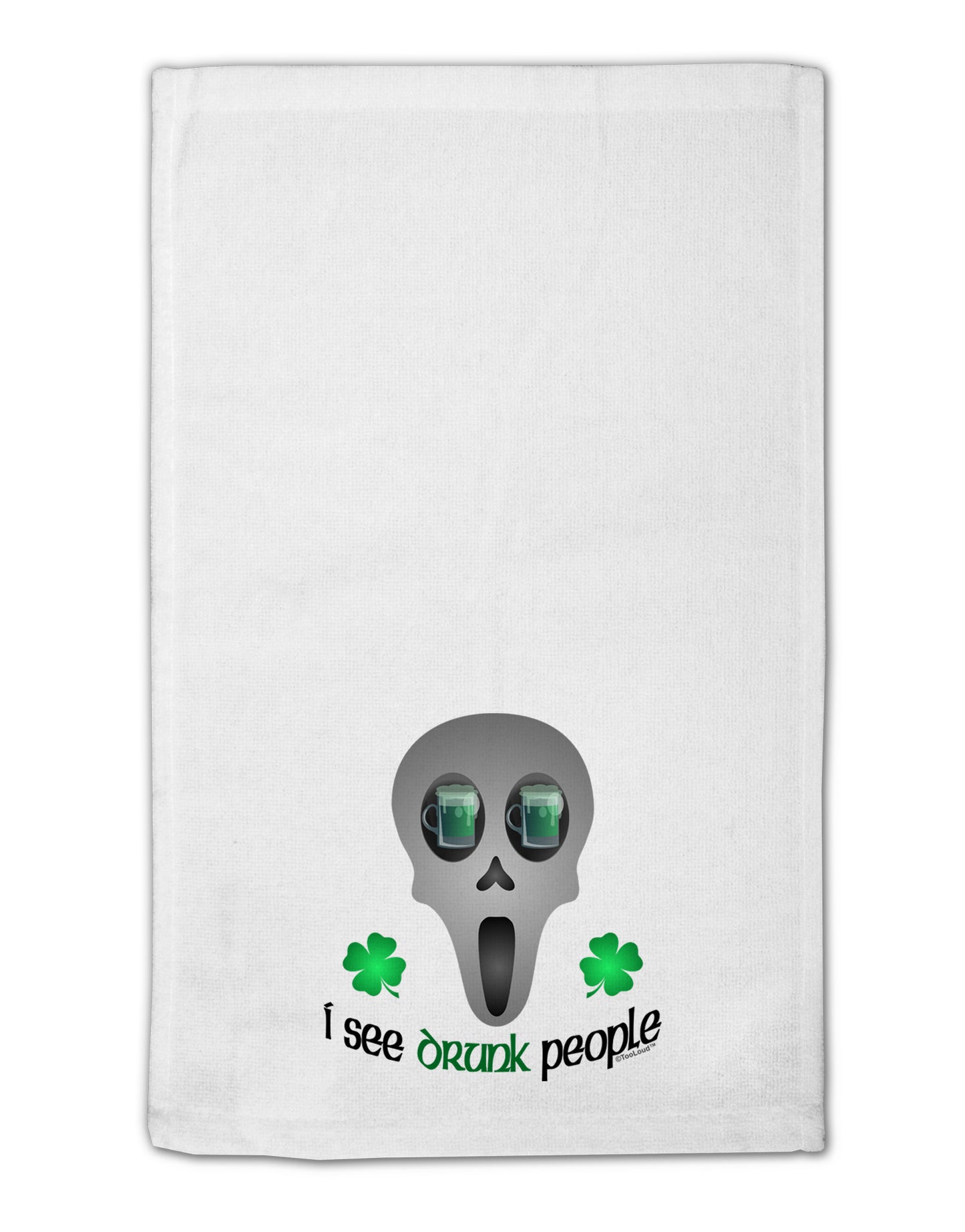 I See Drunk People 11"x18" Dish Fingertip Towel-Fingertip Towel-TooLoud-White-Davson Sales