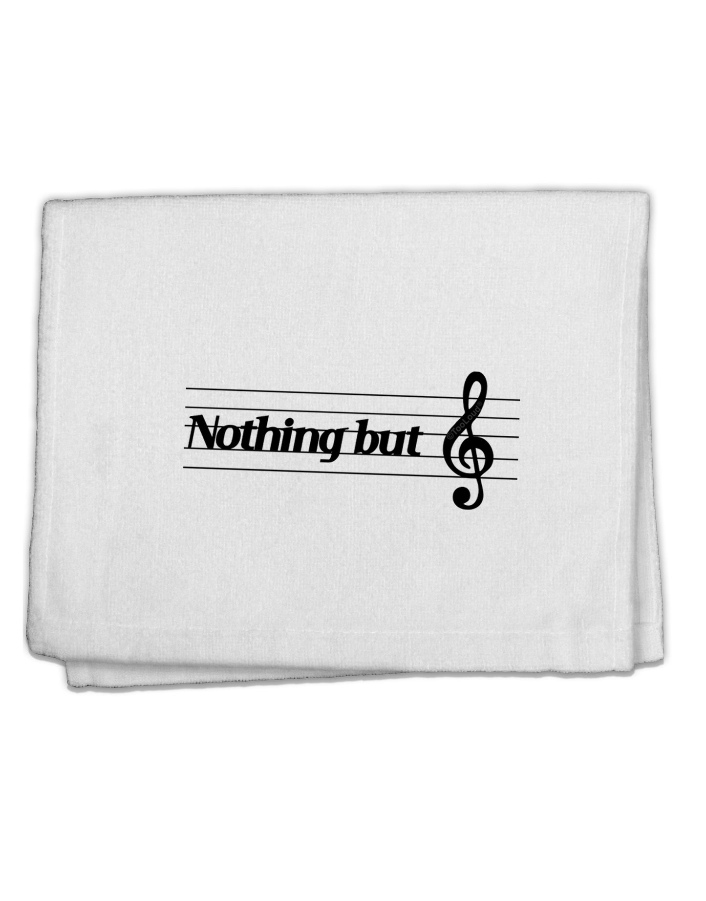 Nothing But Treble Music Pun 11"x18" Dish Fingertip Towel by TooLoud-Fingertip Towel-TooLoud-White-Davson Sales