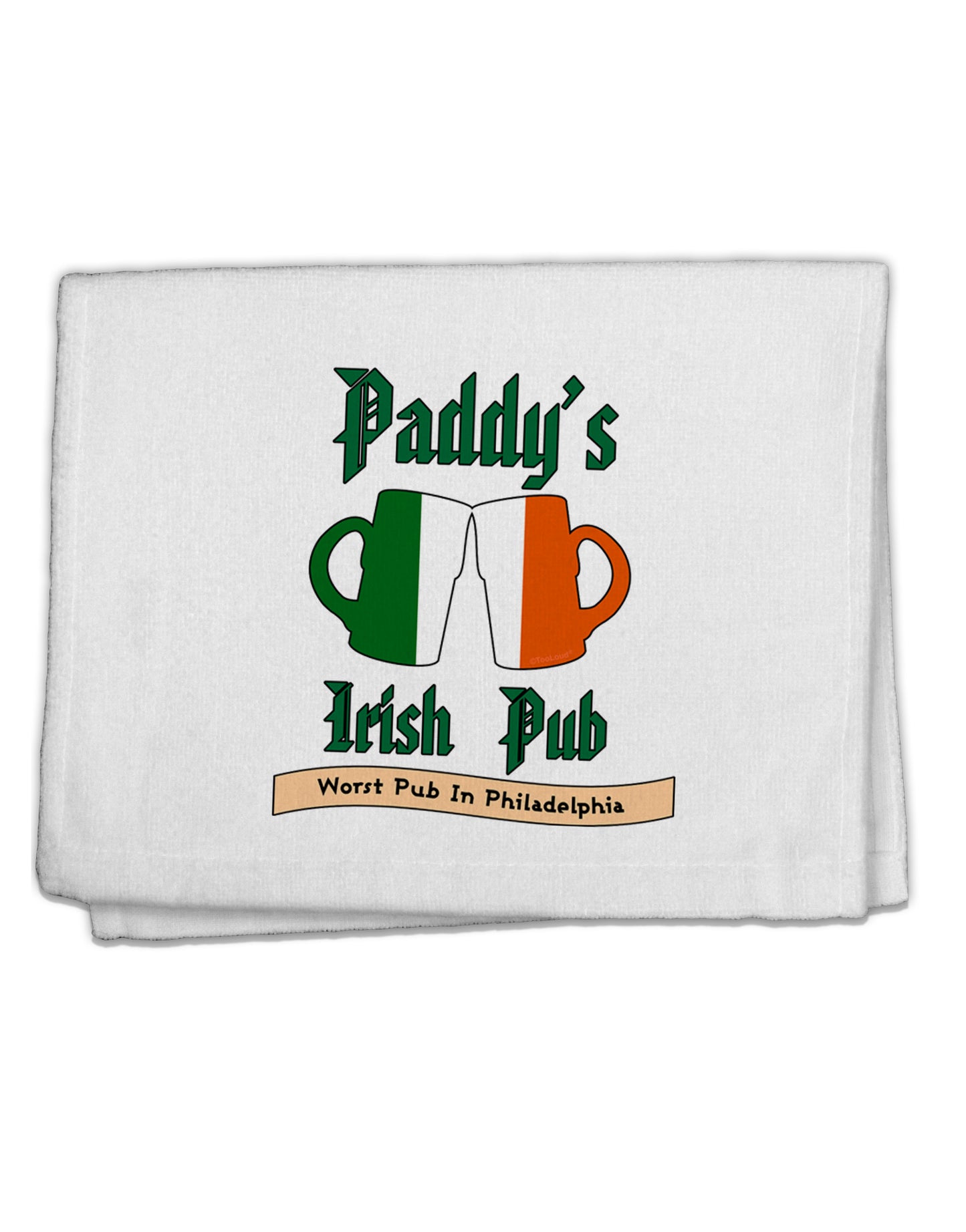 Paddy's Irish Pub 11"x18" Dish Fingertip Towel by TooLoud-Kitchen Towels-TooLoud-White-Davson Sales