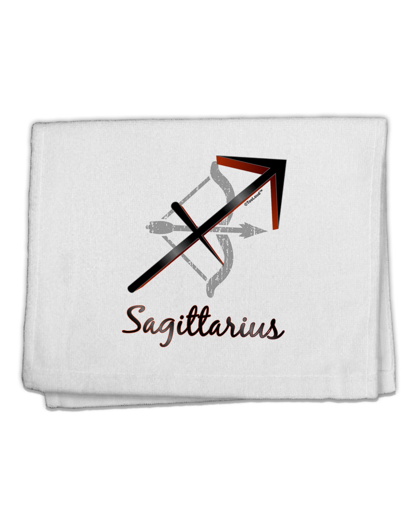 Sagittarius Symbol 11"x18" Dish Fingertip Towel-Fingertip Towel-TooLoud-White-Davson Sales
