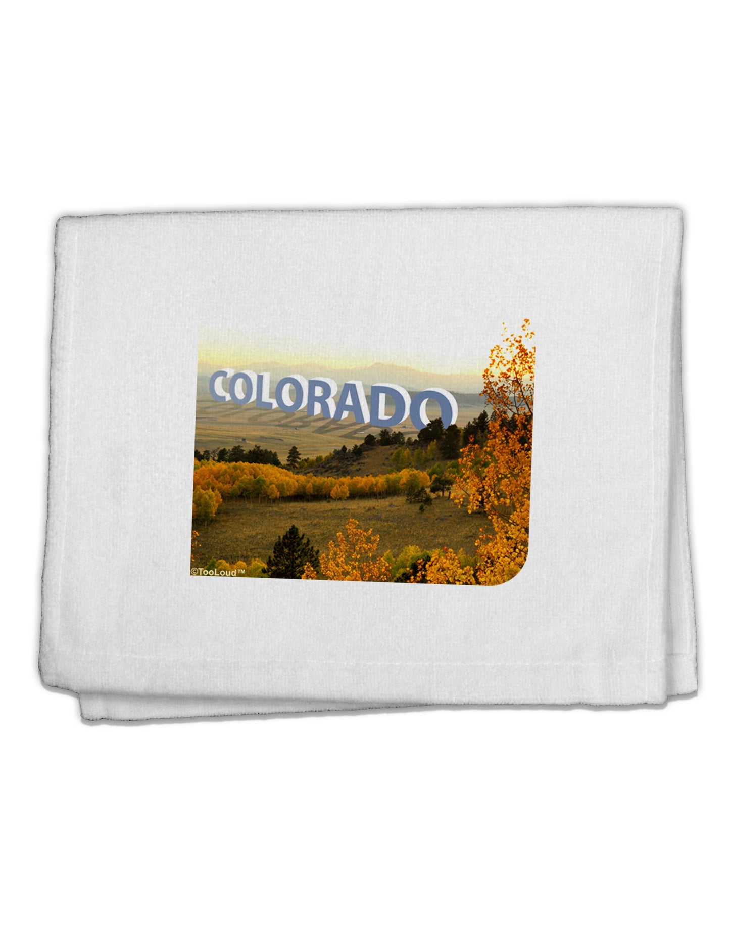 Colorado Postcard Gentle Sunrise 11"x18" Dish Fingertip Towel by TooLoud-TooLoud-White-Davson Sales