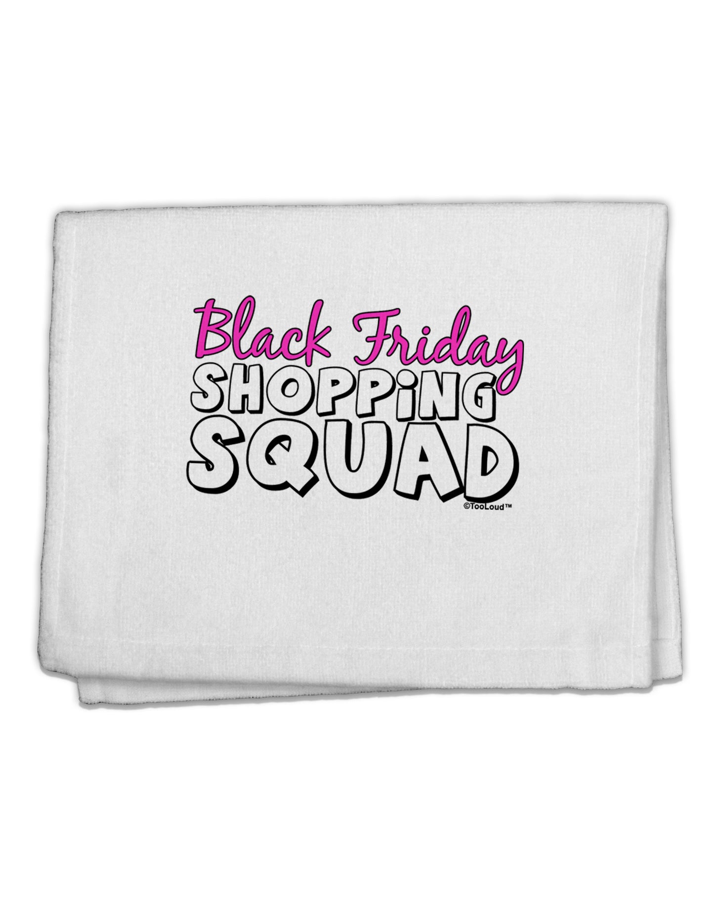 Black Friday Shopping Squad 11"x18" Dish Fingertip Towel-Fingertip Towel-TooLoud-White-Davson Sales