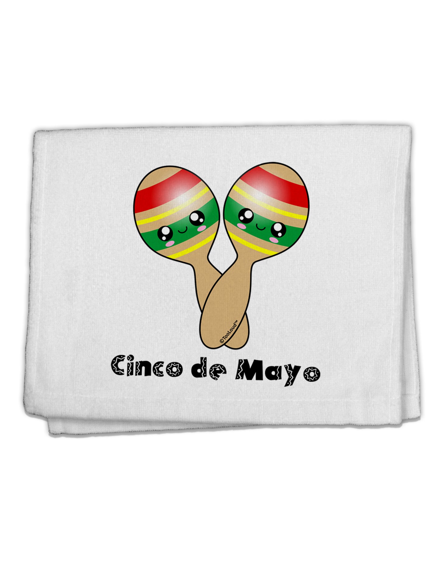 Cute Maracas Design - Cinco de Mayo 11"x18" Dish Fingertip Towel by TooLoud-Fingertip Towel-TooLoud-White-Davson Sales