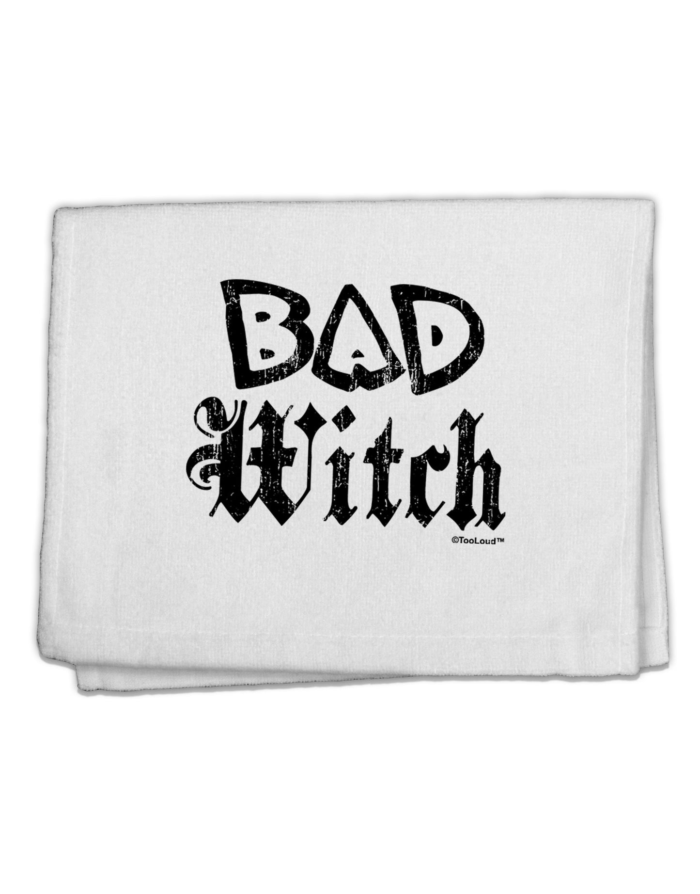 Bad Witch Distressed 11"x18" Dish Fingertip Towel-Fingertip Towel-TooLoud-White-Davson Sales