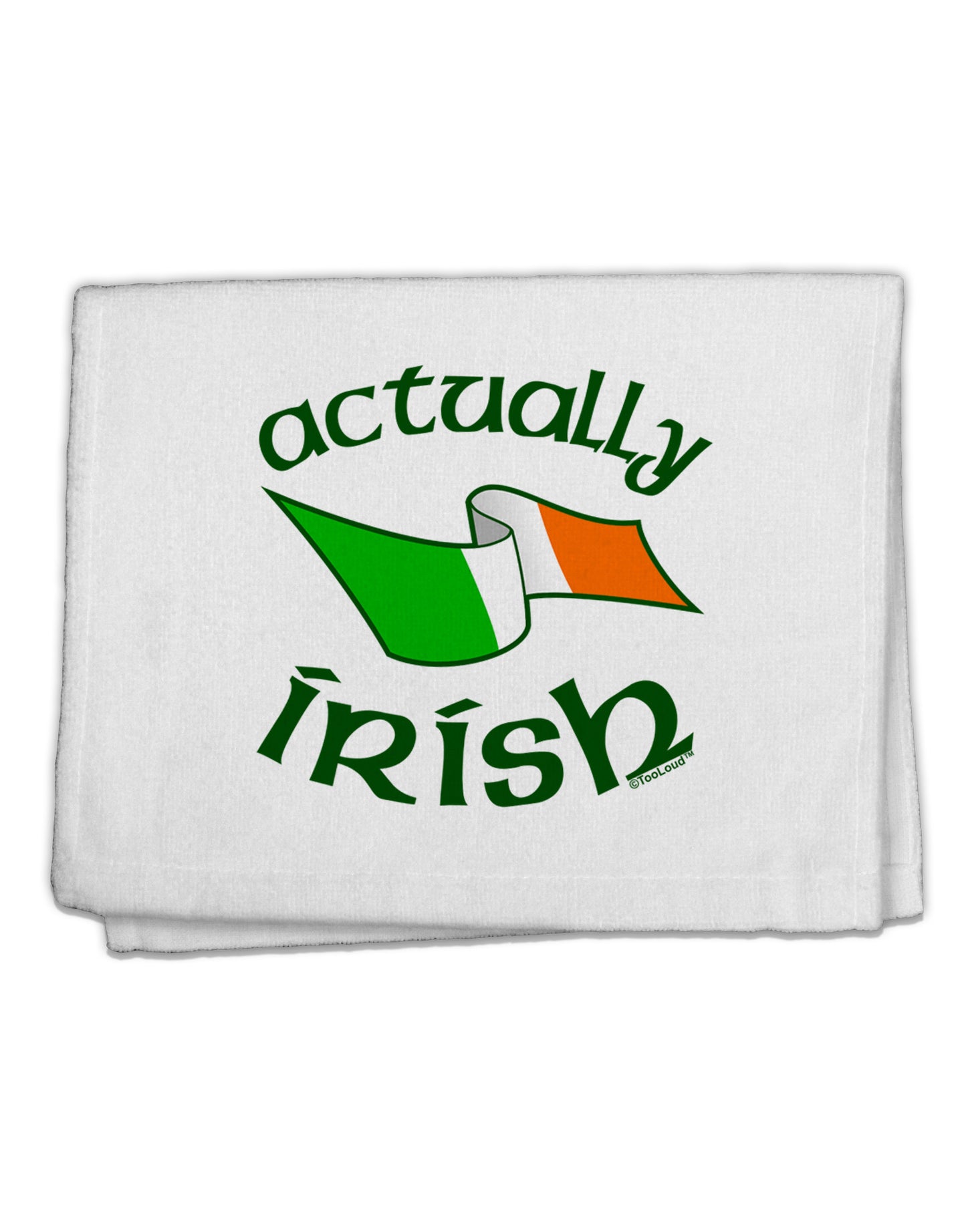 Actually Irish 11"x18" Dish Fingertip Towel-Fingertip Towel-TooLoud-White-Davson Sales