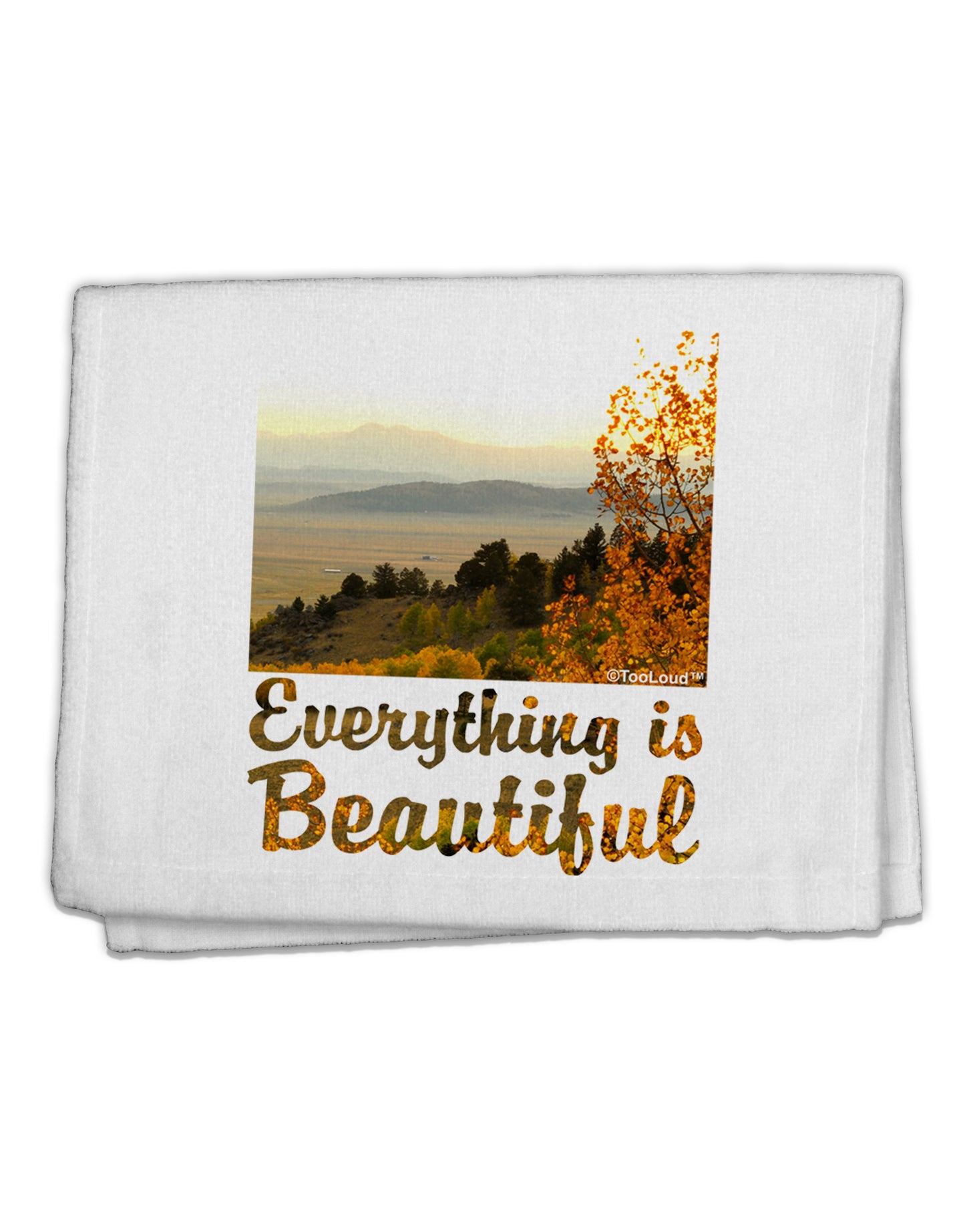 Everything is Beautiful - Sunrise 11"x18" Dish Fingertip Towel by TooLoud-TooLoud-White-Davson Sales
