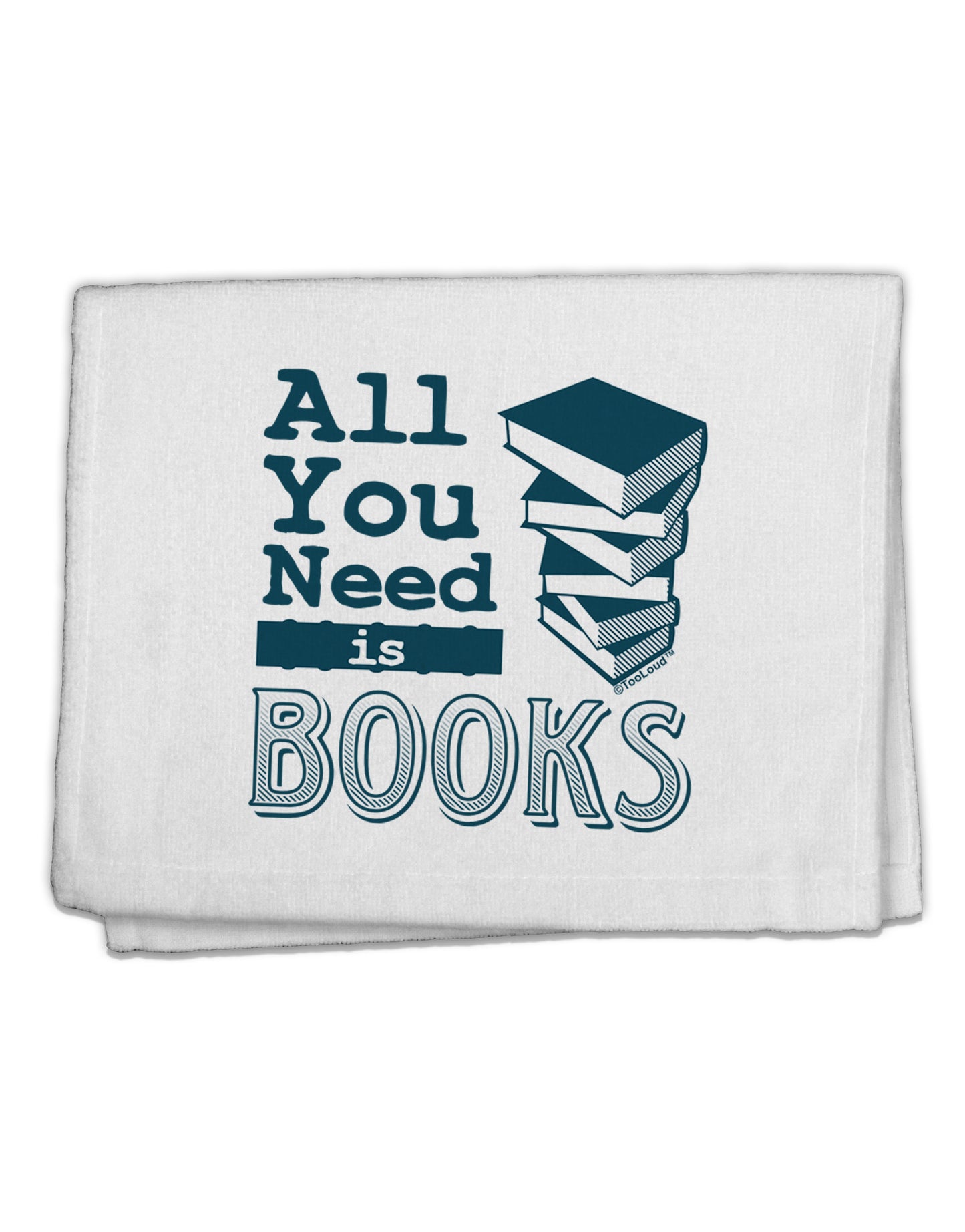 All You Need Is Books 11"x18" Dish Fingertip Towel-Fingertip Towel-TooLoud-White-Davson Sales