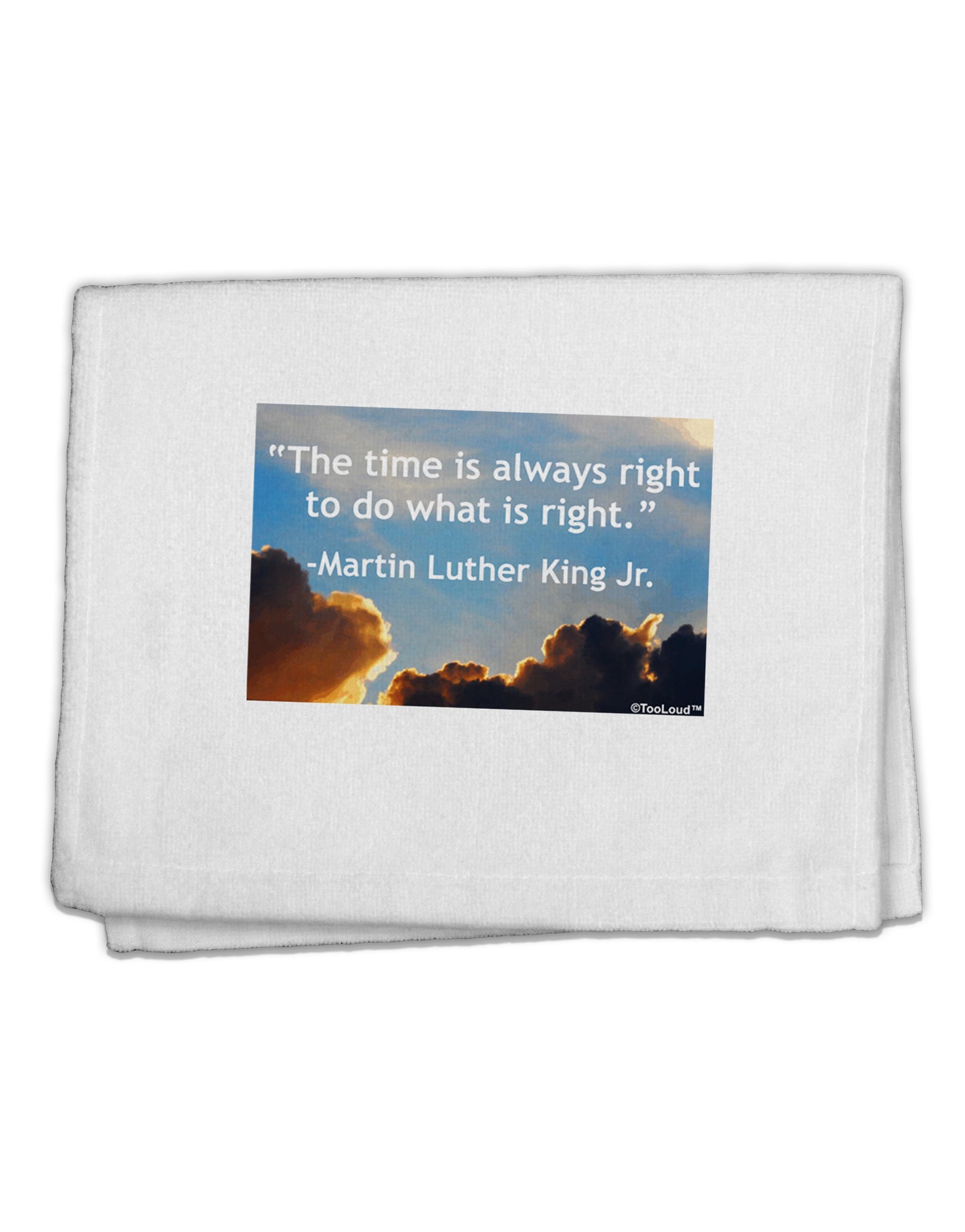The Time Is Always Right 11"x18" Dish Fingertip Towel-Fingertip Towel-TooLoud-White-Davson Sales